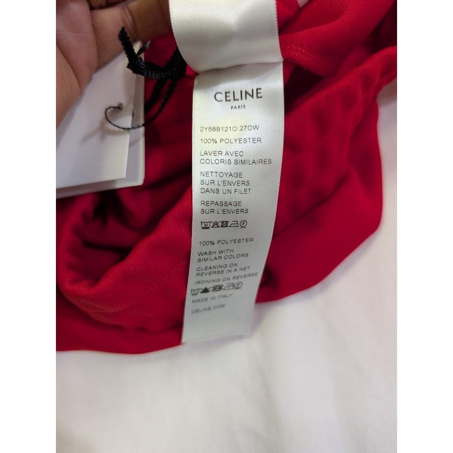 Celine o1rshd1 Zip Hoodie in Red Size US M / EU 48-50 / 2 - 14 Thumbnail