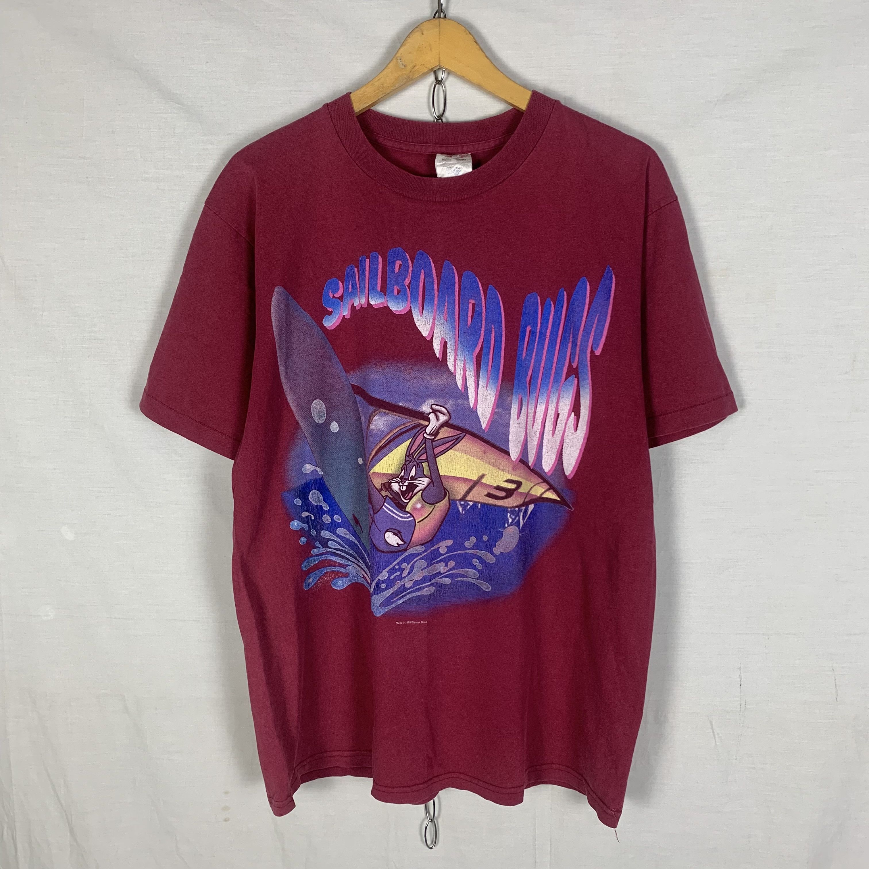 Warner Bros Vintage Warner Bros Sailboard Bugs Tshirt Size US M / EU 48-50 / 2 - 1 Thumbnail