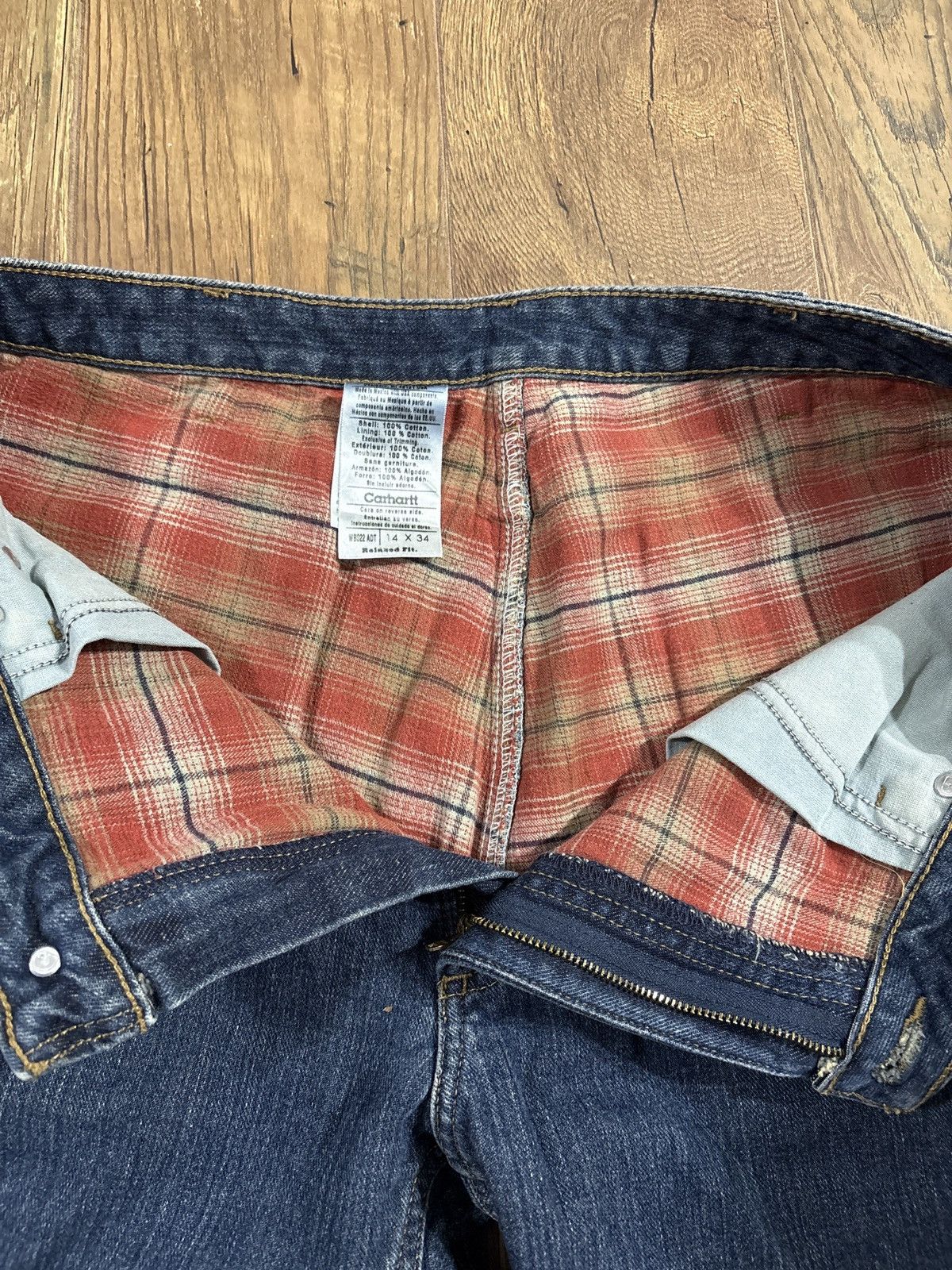 Carhartt Carhartt WB022 ADT Flannel Lined Jeans Size US 34 / EU 50 - 4 Thumbnail