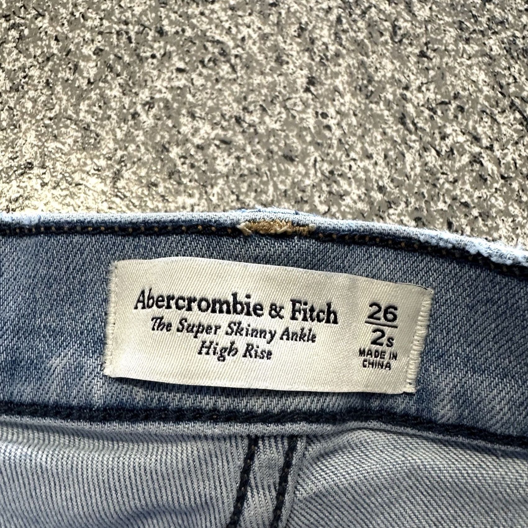 Abercrombie & Fitch Abercrombie & Fitch Jeans Womens 2 26x25 Super Skinny High Rise Distressed Denim 5-Pocket Size 26" / US 2 / IT 38 - 4 Thumbnail