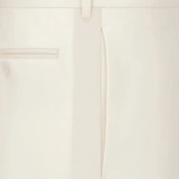 Dior o1w1db11224 Tuxedo Pant in Ecru Size US 32 / EU 48 - 3 Thumbnail