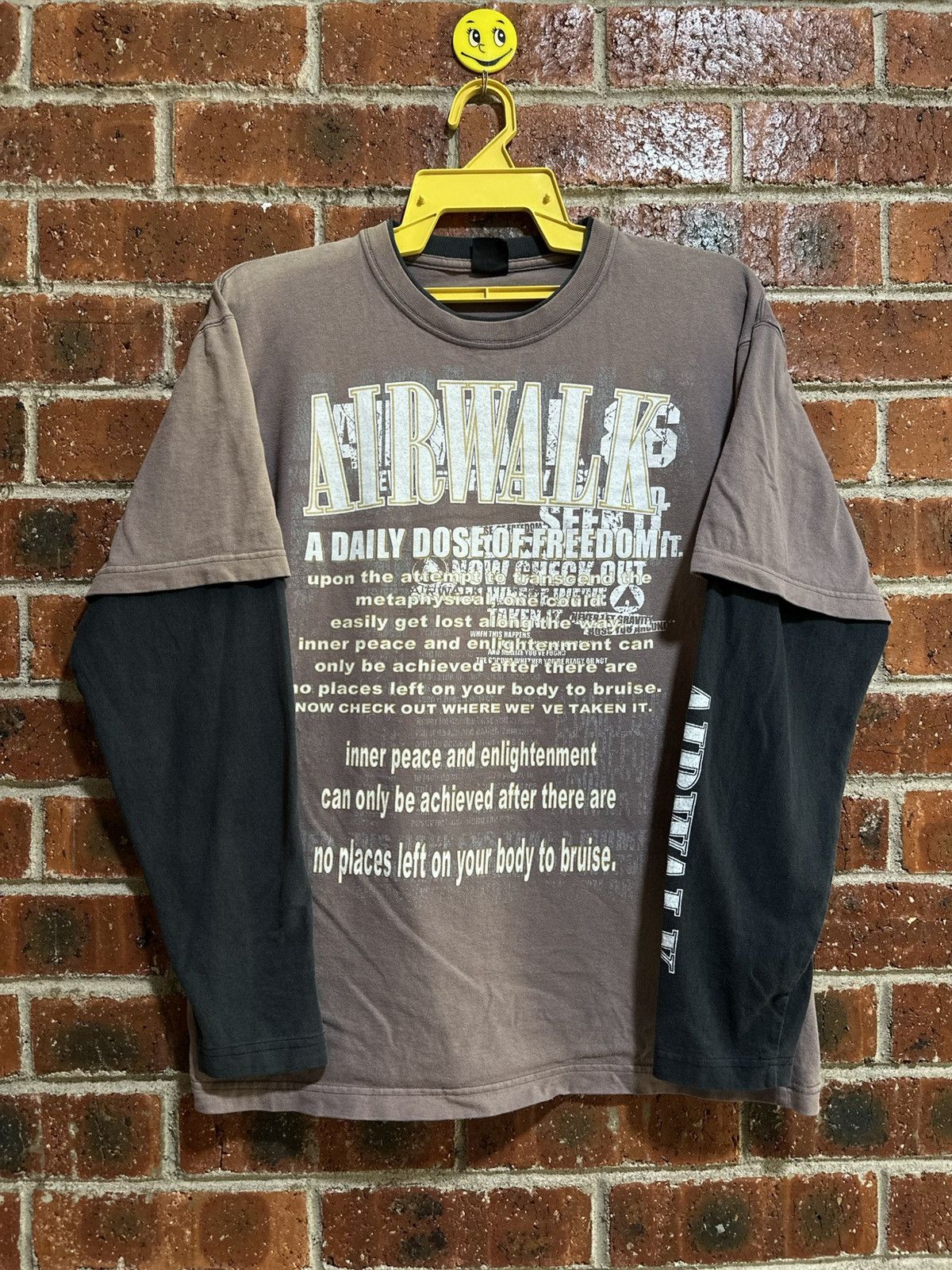 Vintage Airwalk Skateboard Grunge Long Sleeve Faded tee