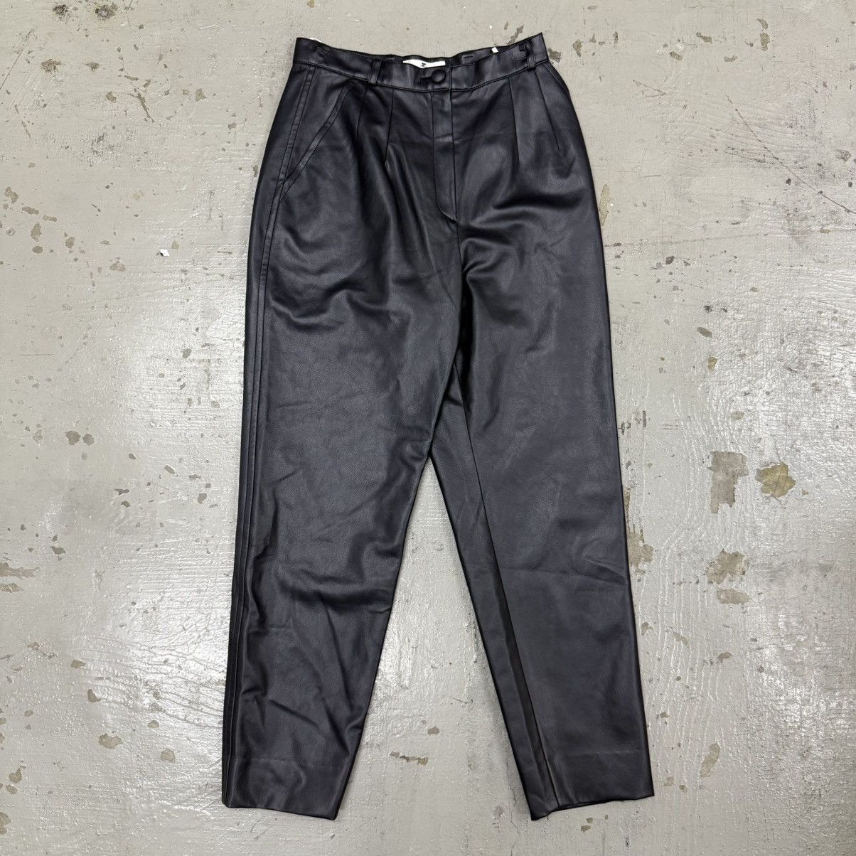 Courreges Courreges Paris Black Leather Pants Size US 26 / EU 42 - 1 Thumbnail