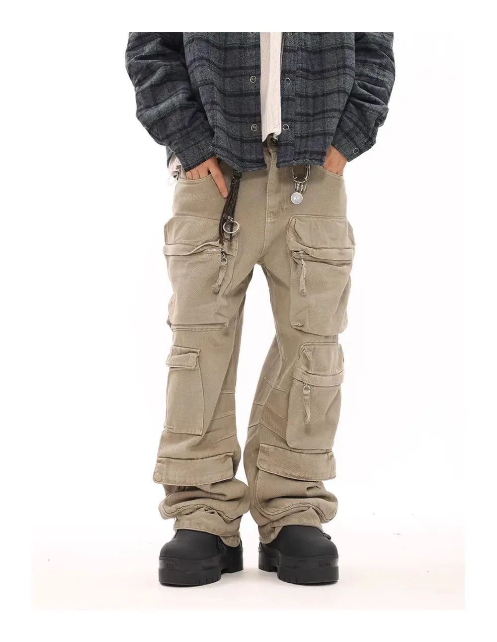 Japanese Brand × Jean Beige Cargo Pants Size US 30 / EU 46 - 5 Thumbnail