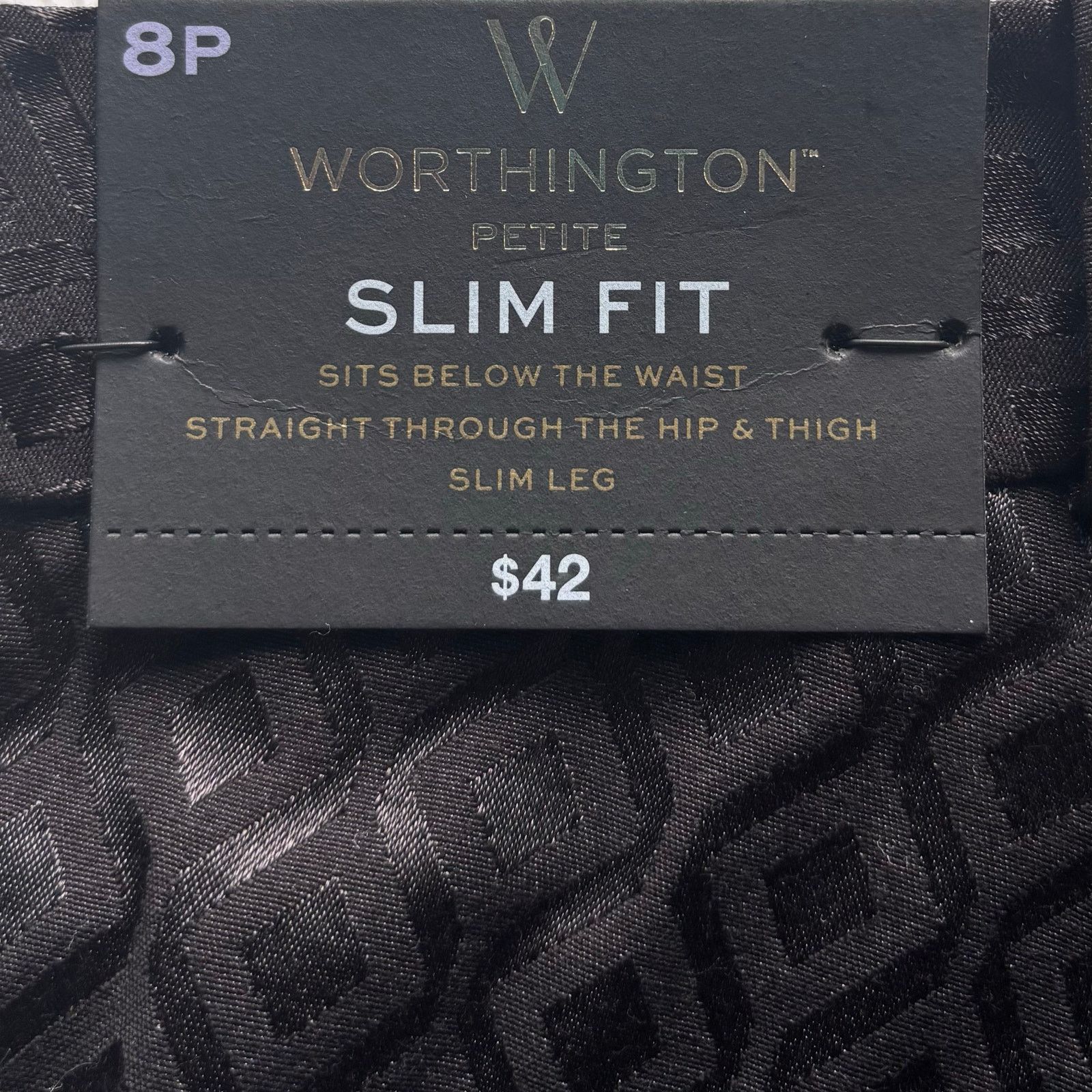 Worthington Worthington Black Slim Fit Ankle Pants NWT Size 8P Size 30" / US 8 / IT 44 - 12 Thumbnail