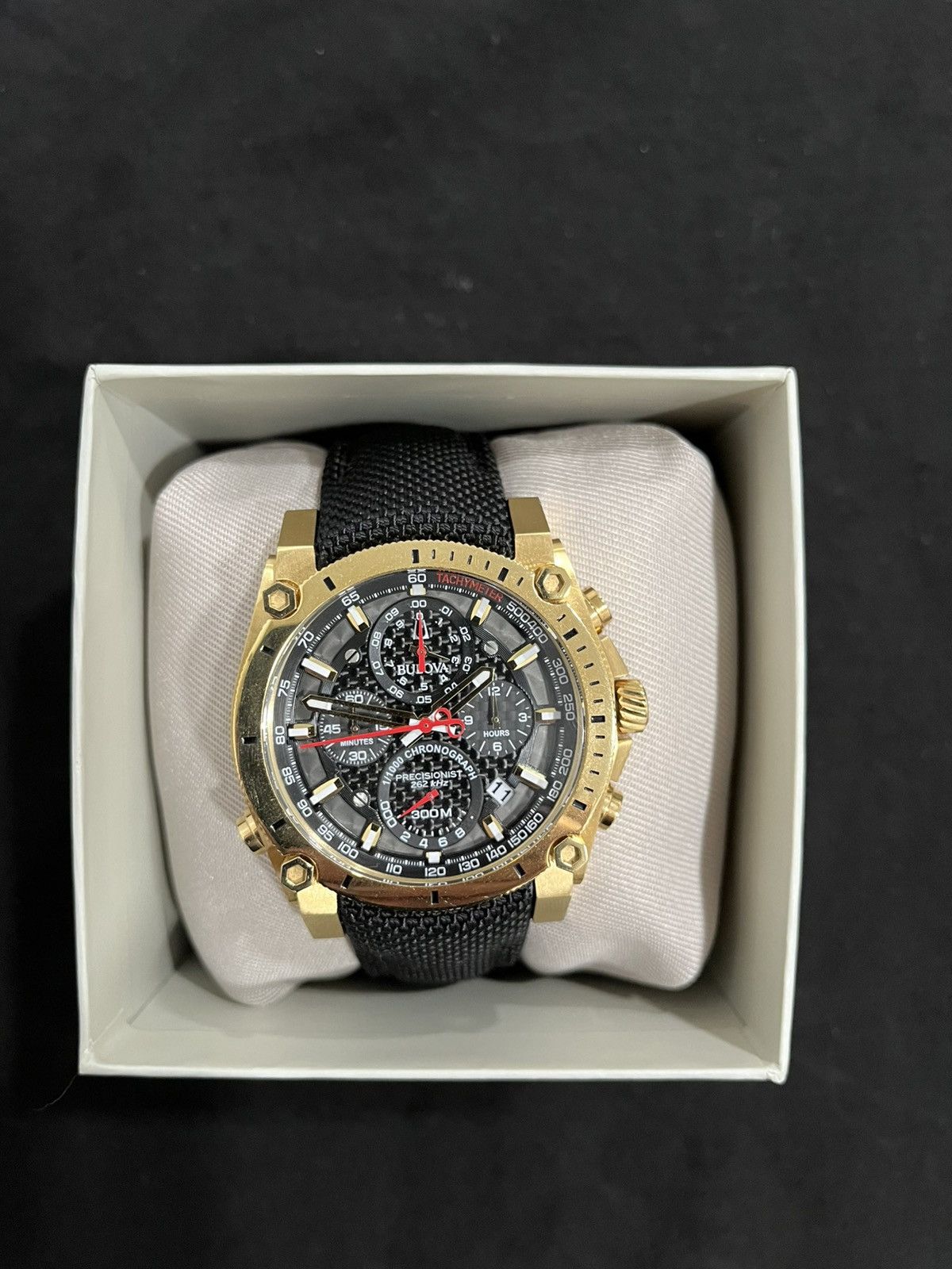 Bulova Men's 97B178 Precisionist Chronograph Black Watch