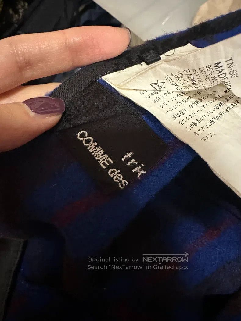 Comme des Garcons Comme Des Garcons size M Classic Pin Deconstructed Plaid F Size 23" - 7 Thumbnail