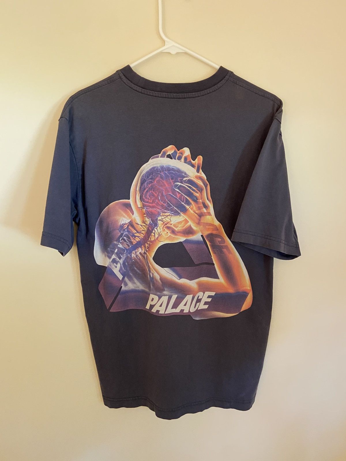 Palace Palace Ukraine Tri Lingual T-Shirt Blue | Grailed