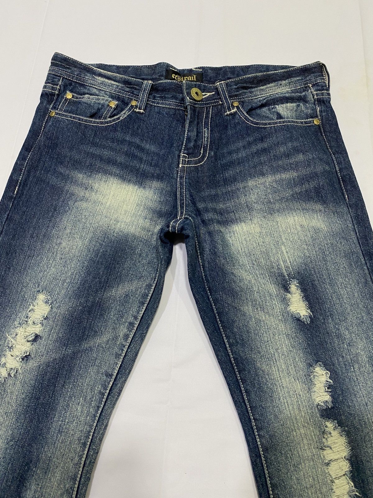 Tornado Mart Japanese brand X ecstrail flare jeans Size US 32 / EU 48 - 12 Thumbnail