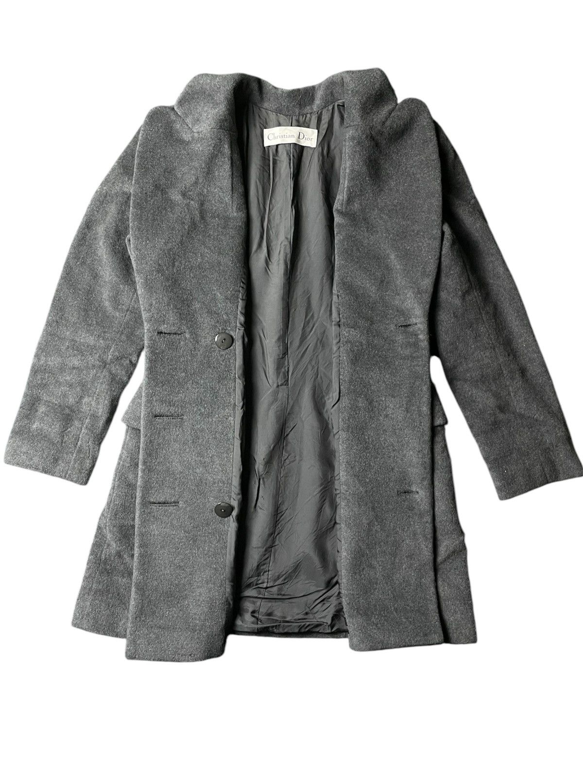 Christian Dior Monsieur × Dior × Hedi Slimane Christian Dior "KBT7A4000" Angora Wool Double Coat Size US M / EU 48-50 / 2 - 3 Thumbnail