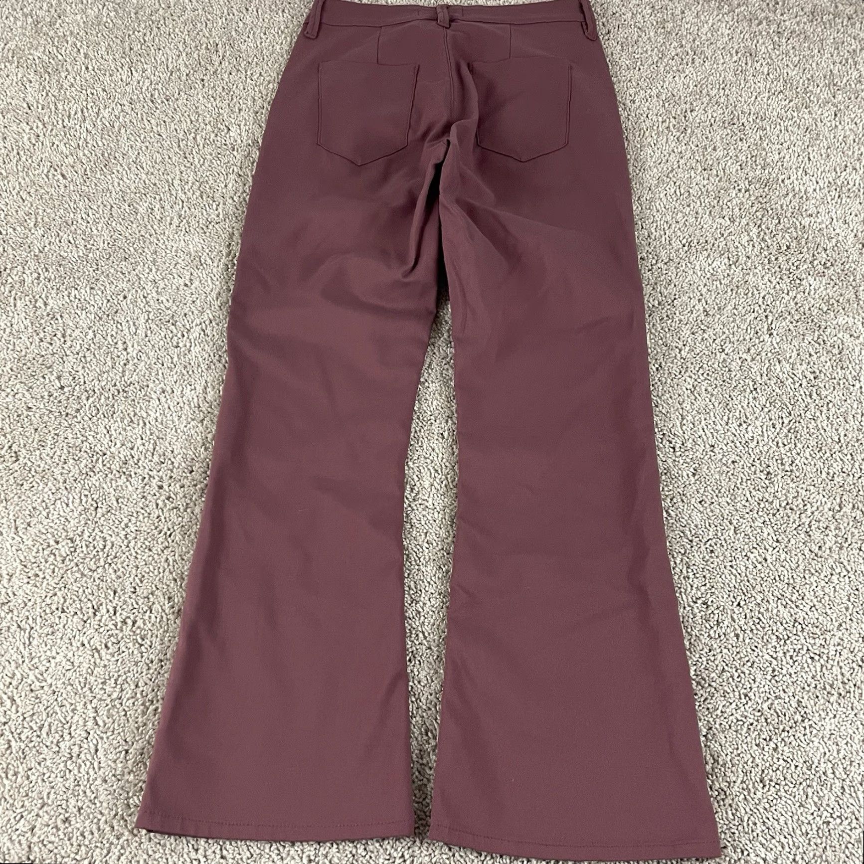 DUER DUER Pants Womens 25 Flared Stretch Minimalist Mauve 80s 90s Retro Casual Party/Cocktail Jeans Flare Womens Size 25 Size 42" / US 20 - 4 Thumbnail