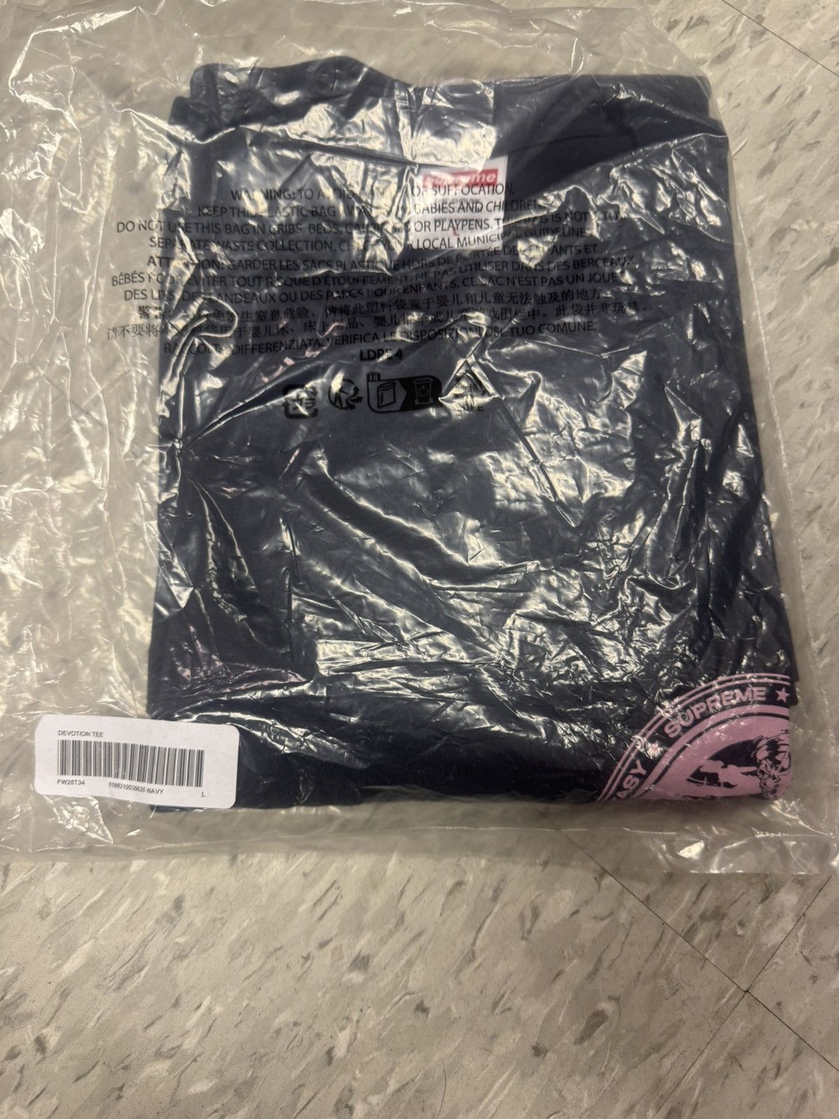 Supreme Supreme Devotion Tee Navy Large Size US L / EU 52-54 / 3 - 2 Thumbnail