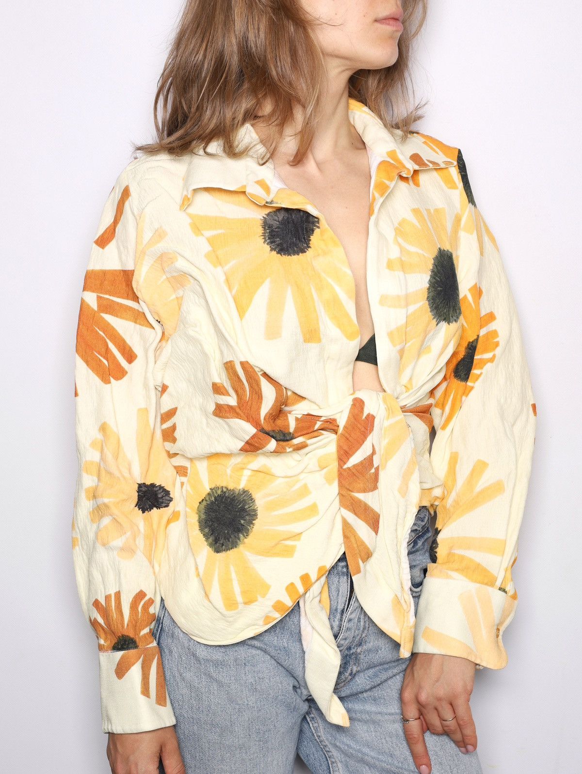 Jacquemus Jacquemus Bahia La Collectionneuse Viscose Linen Shirt Top Size XS / US 0-2 / IT 36-38 - 2 Thumbnail