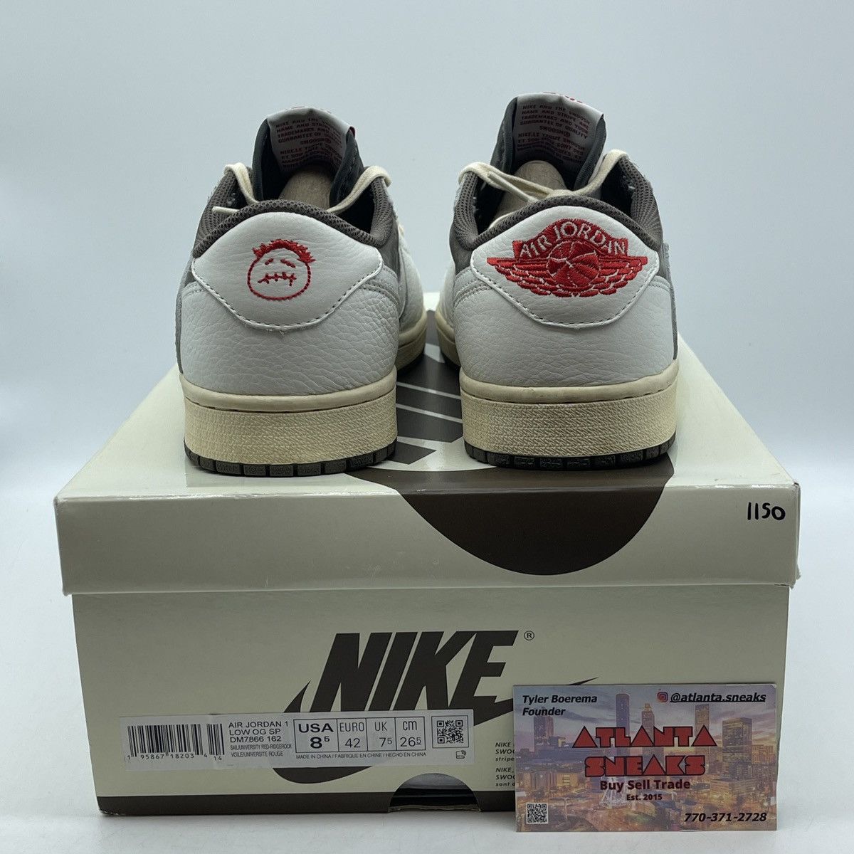 Nike Travis Scott Air Jordan 1 low reverse mocha Size US 8.5 / EU 41-42 - 3 Thumbnail