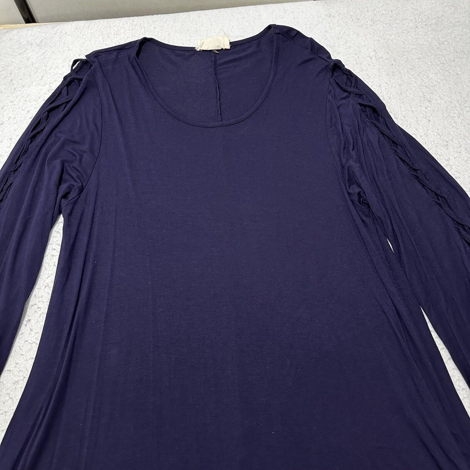 Other Just Found 1X A-Line Dress Strappy Sleeve Purple Lace Size XL / US 12-14 / IT 48-50 - 2 Thumbnail