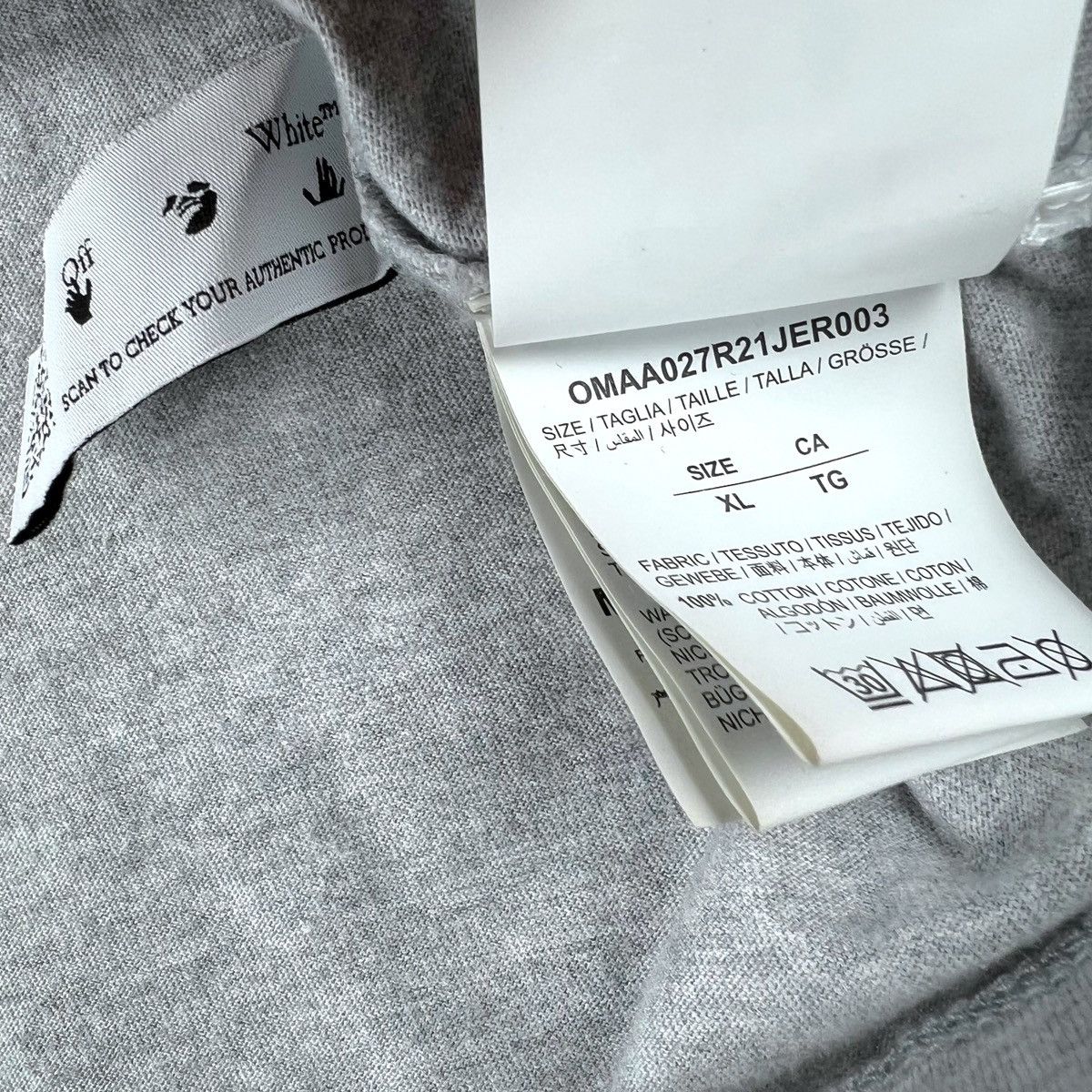 Off-White Off-White Marker Arrows Grey T Shirt Size US L / EU 52-54 / 3 - 5 Thumbnail
