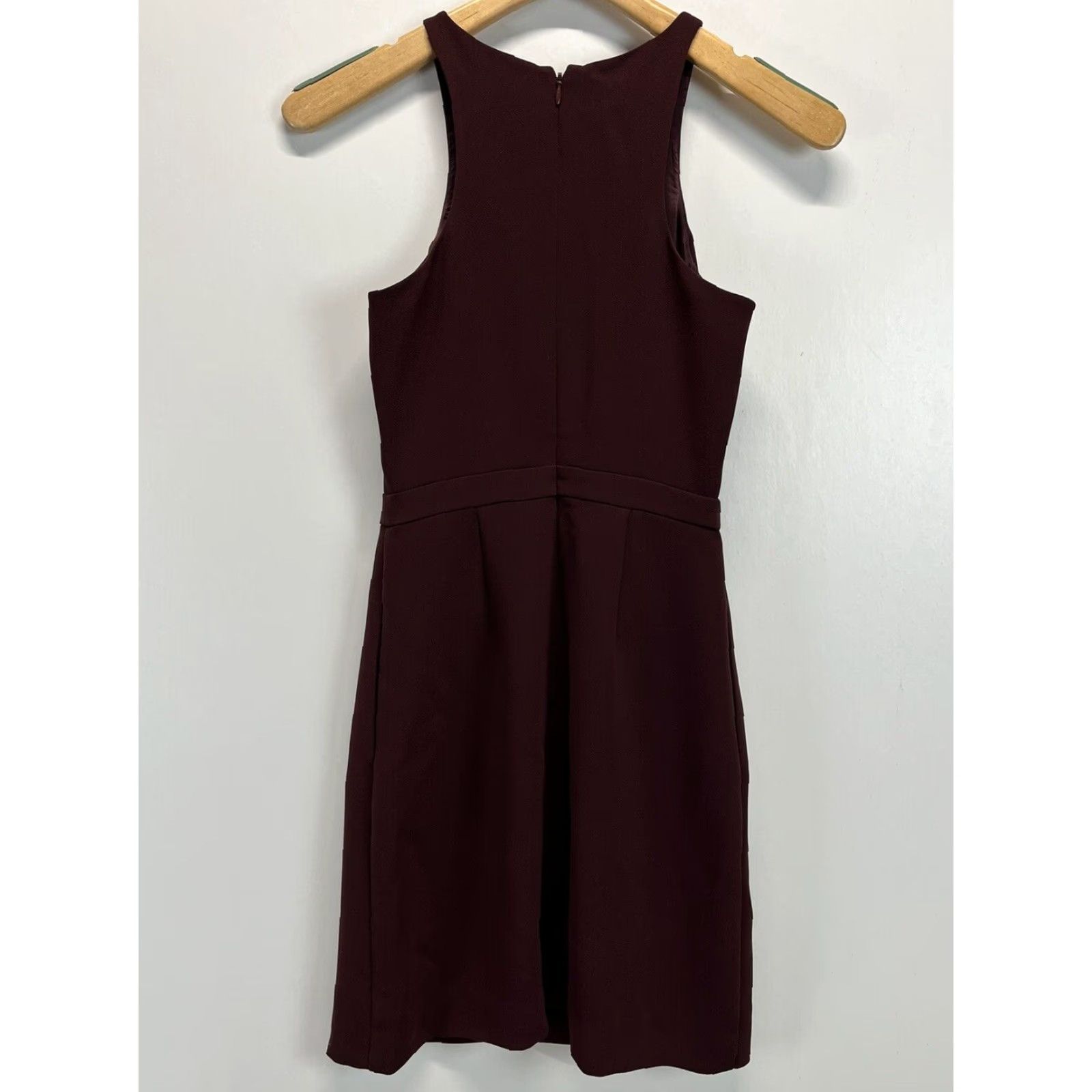 J.Crew J. Crew Sleeveless Sheath Dress Sz 00 Womens Burgundy Brown Lined Career Dress Size XXS / US 00 / IT 34 - 3 Thumbnail