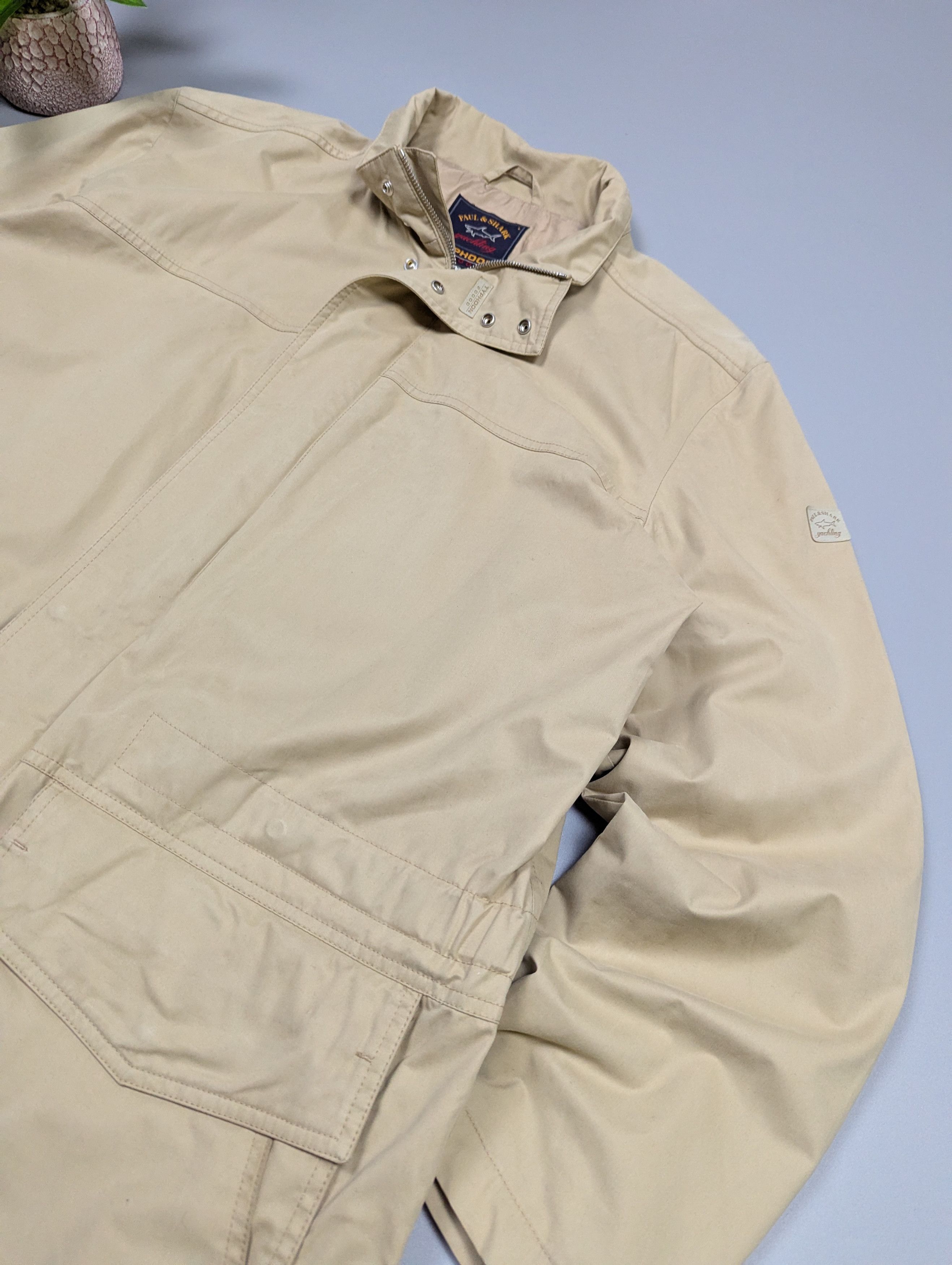 Paul & Shark Paul & Shark Vintage Typhoon 20000 Waterproof Beige Jacket Size US L / EU 52-54 / 3 - 5 Thumbnail