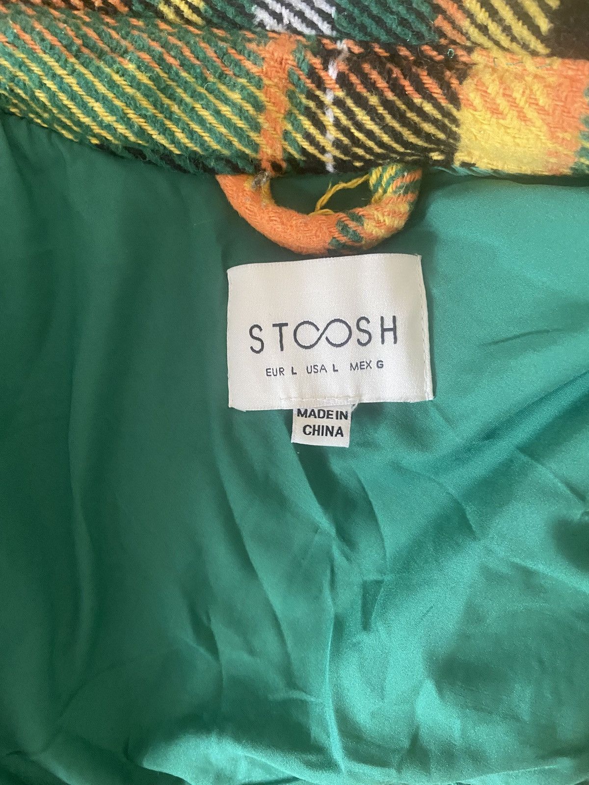 Other Stoosh Shirt Jacket Shacket Wool Blend Collar Plaid Large Size L / US 10 / IT 46 - 4 Thumbnail