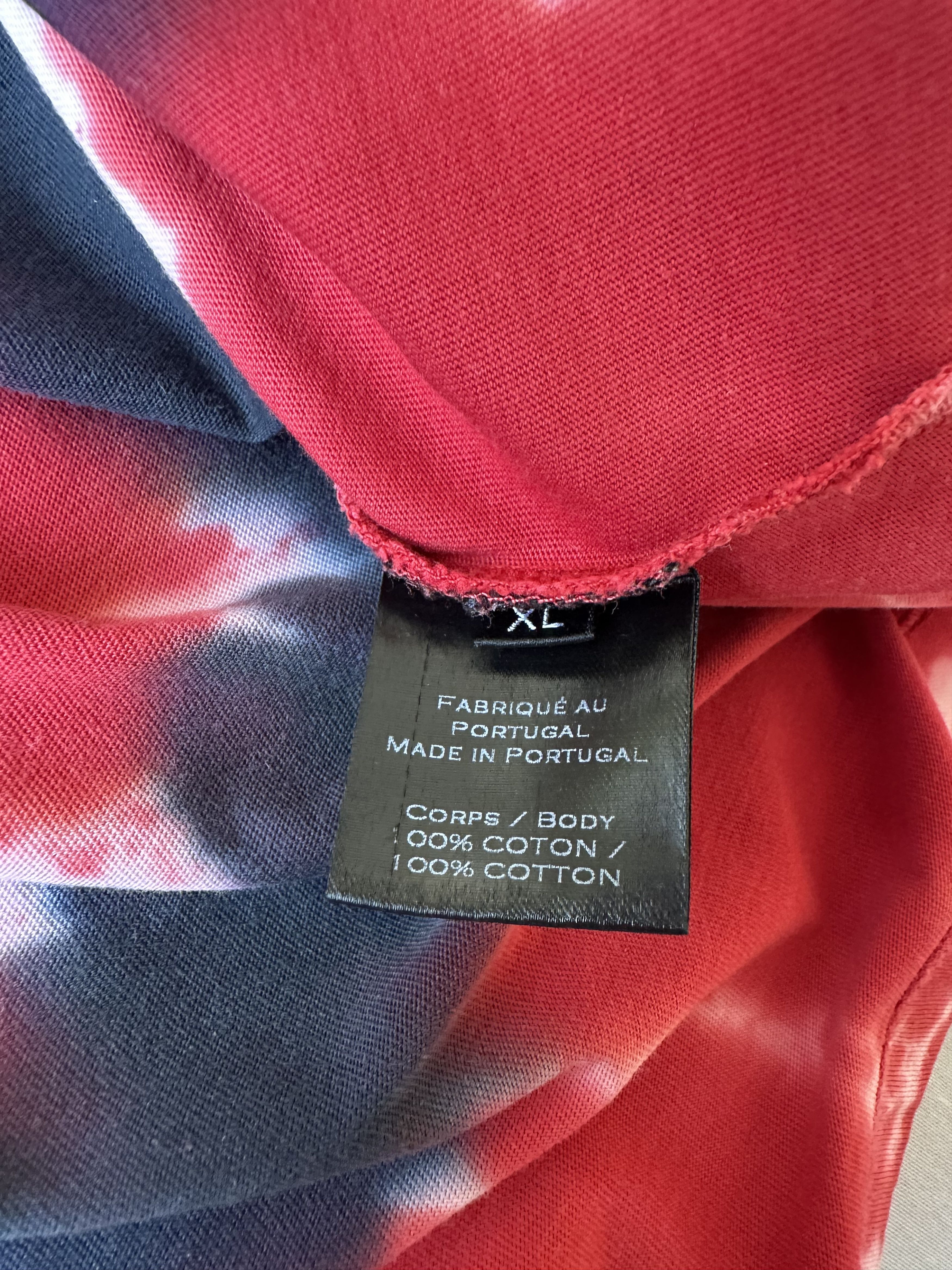 Balmain SS18 Balmain Red Tie Dye Distressed Logo T-shirt Size US M / EU 48-50 / 2 - 5 Thumbnail