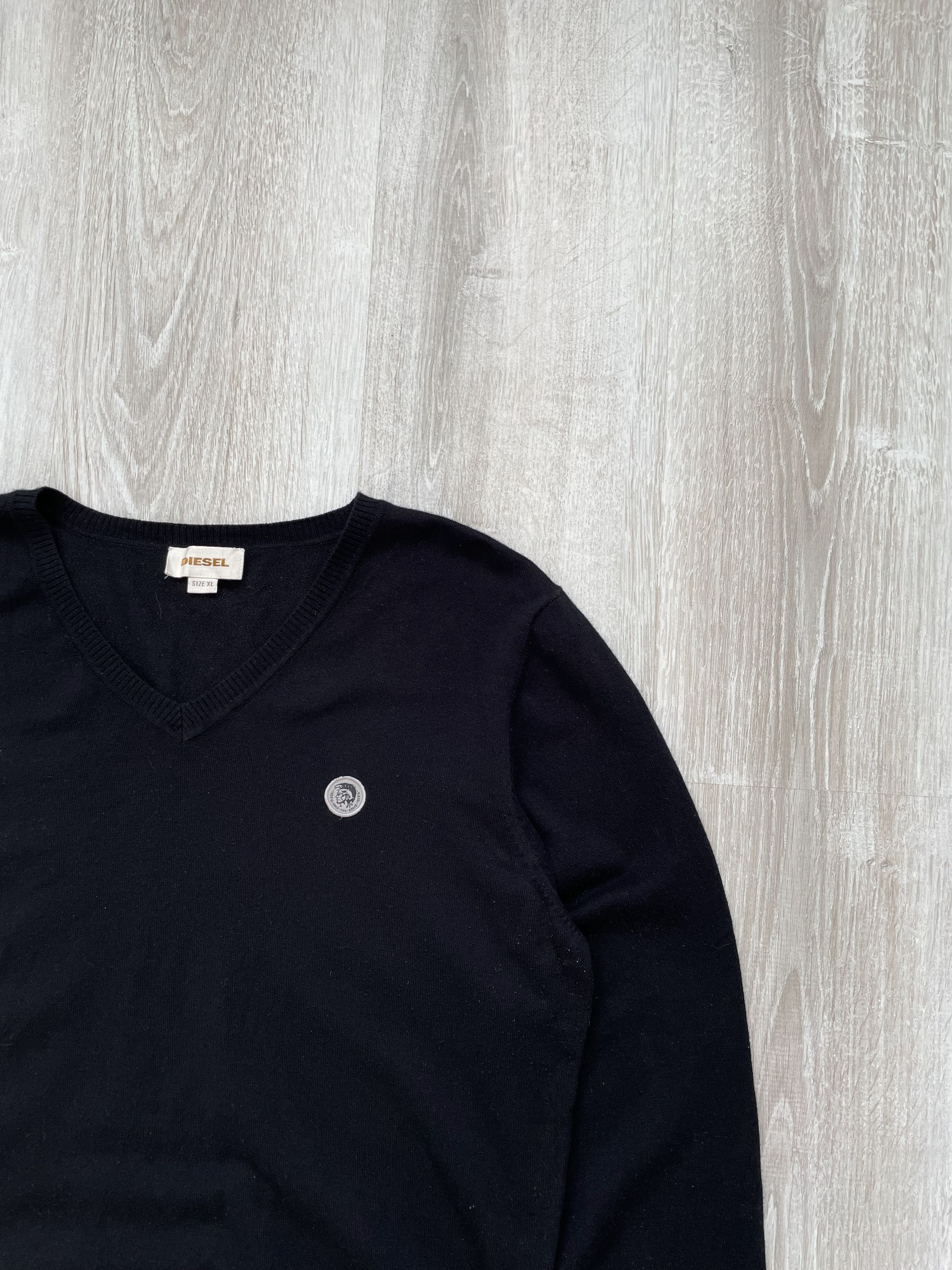 Diesel Diesel Black Sweater Cotton Punk Mini Logo Size US M / EU 48-50 / 2 - 3 Thumbnail