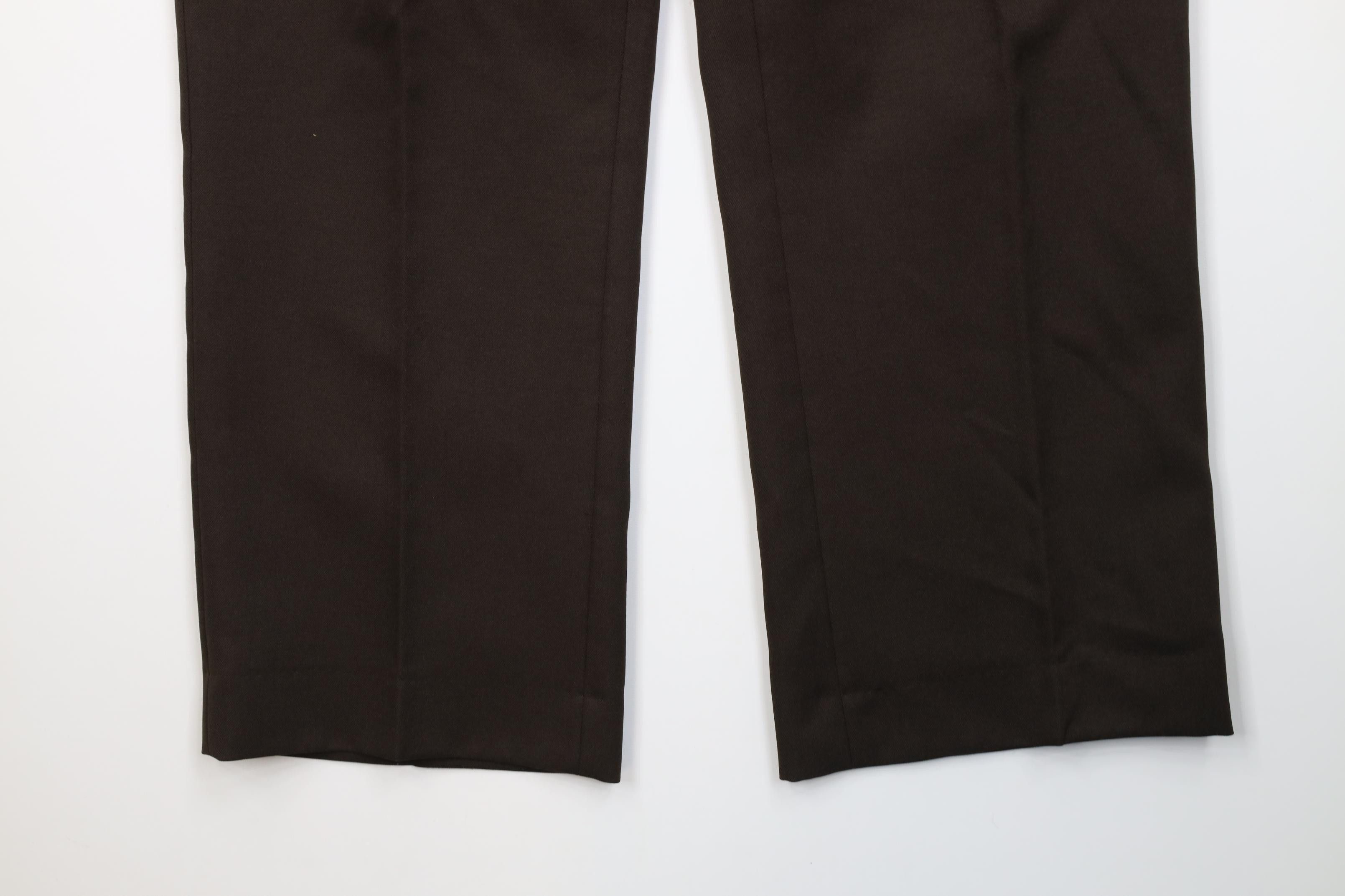 Vintage Vintage 70s Streetwear Wide Leg Chino Pants Brown USA Size US 38 / EU 54 - 4 Thumbnail