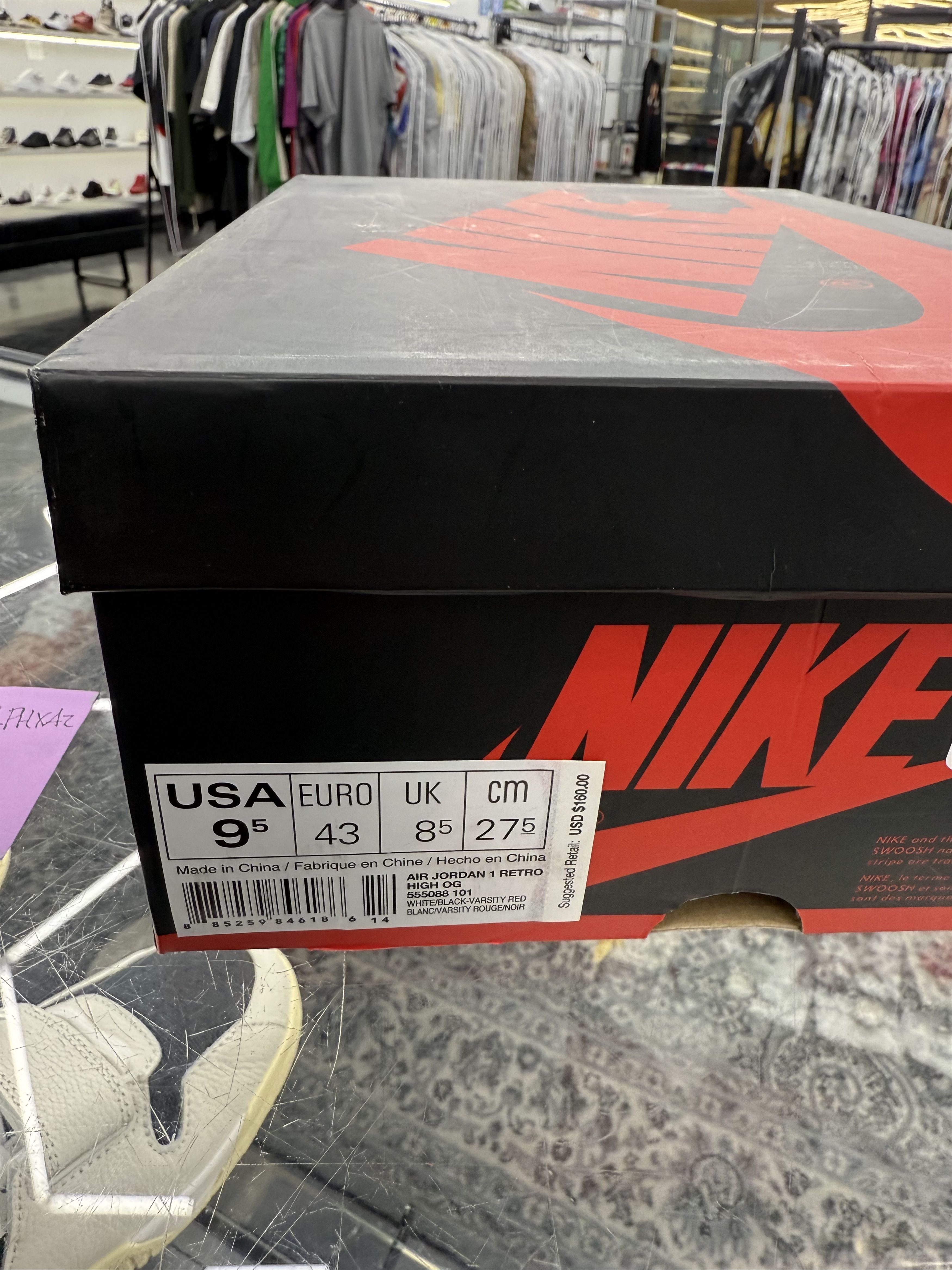Jordan Brand 1 Retro High OG Chicago Size US 9.5 / EU 42-43 - 13 Thumbnail