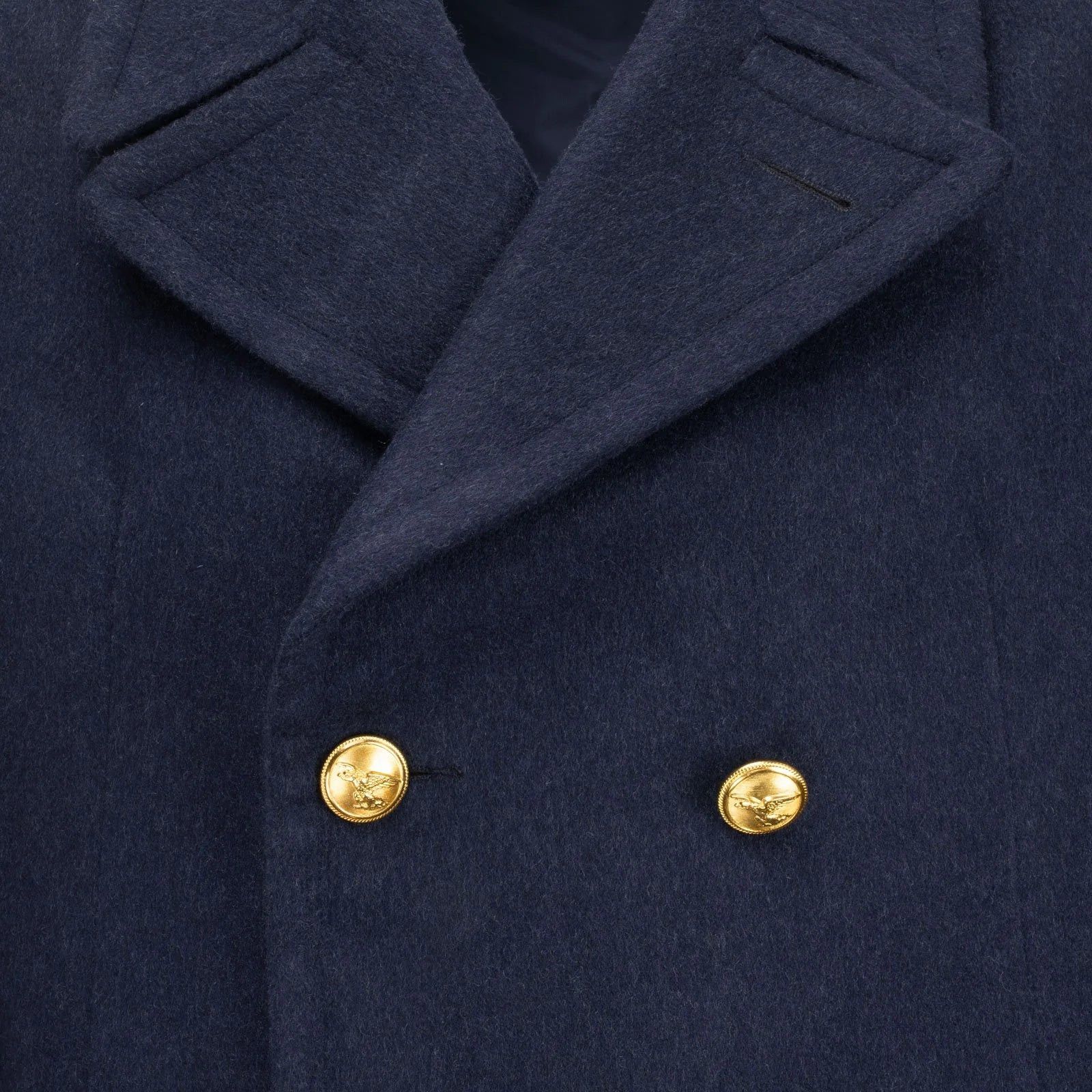 Vintage Aeronautica Militare Officer's Wool Blue Overcoat Size US L / EU 52-54 / 3 - 8 Thumbnail
