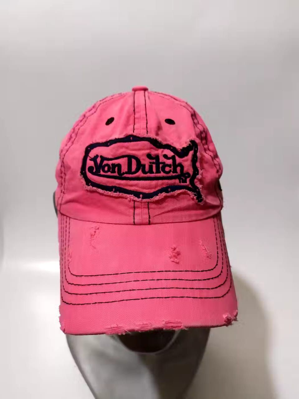 Von Dutch Von Dutch Distressed Pink Hats Size ONE SIZE - 2 Thumbnail