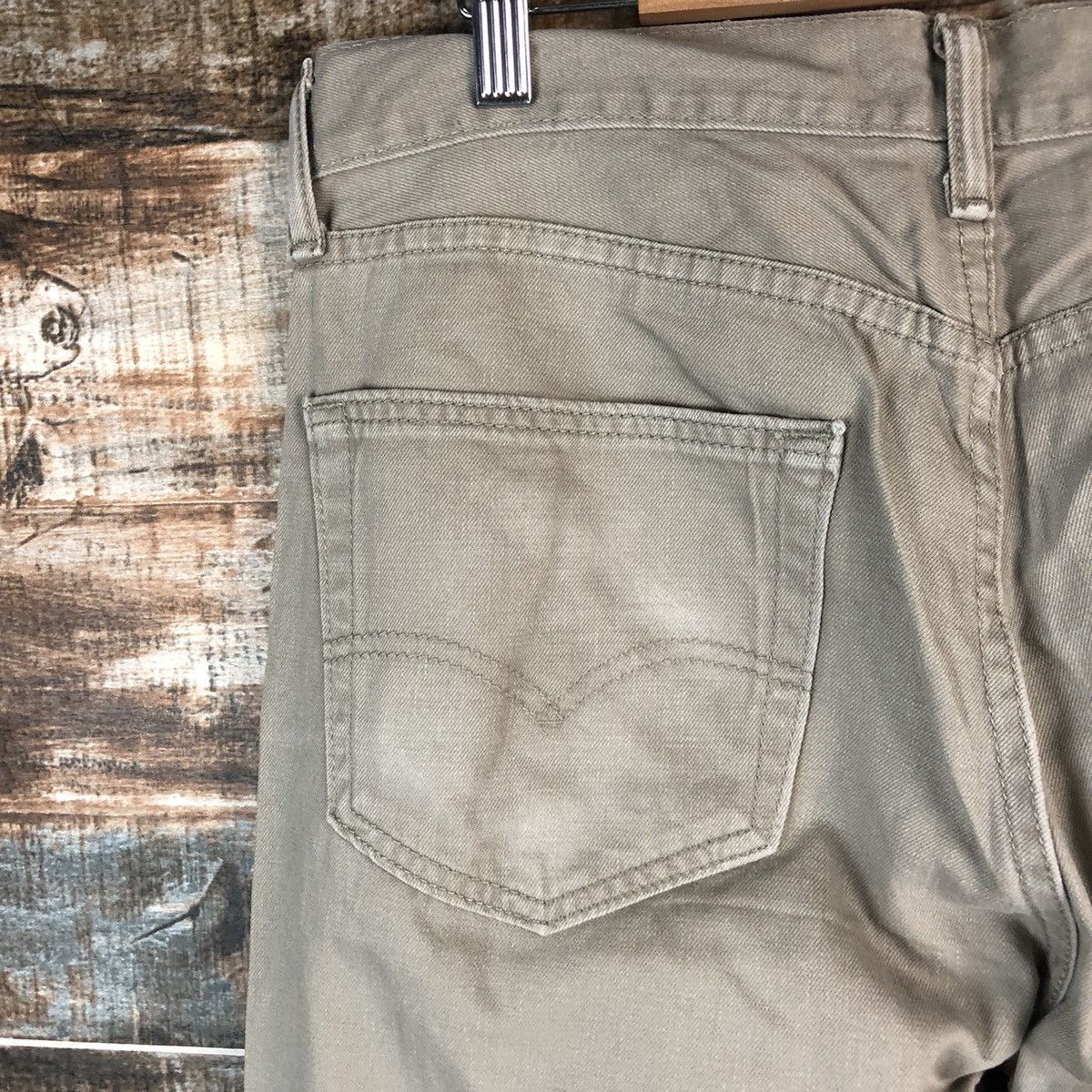 Levi's DL Levis 505 Cream Casual Pants #C197 Size US 32 / EU 48 - 15 Thumbnail