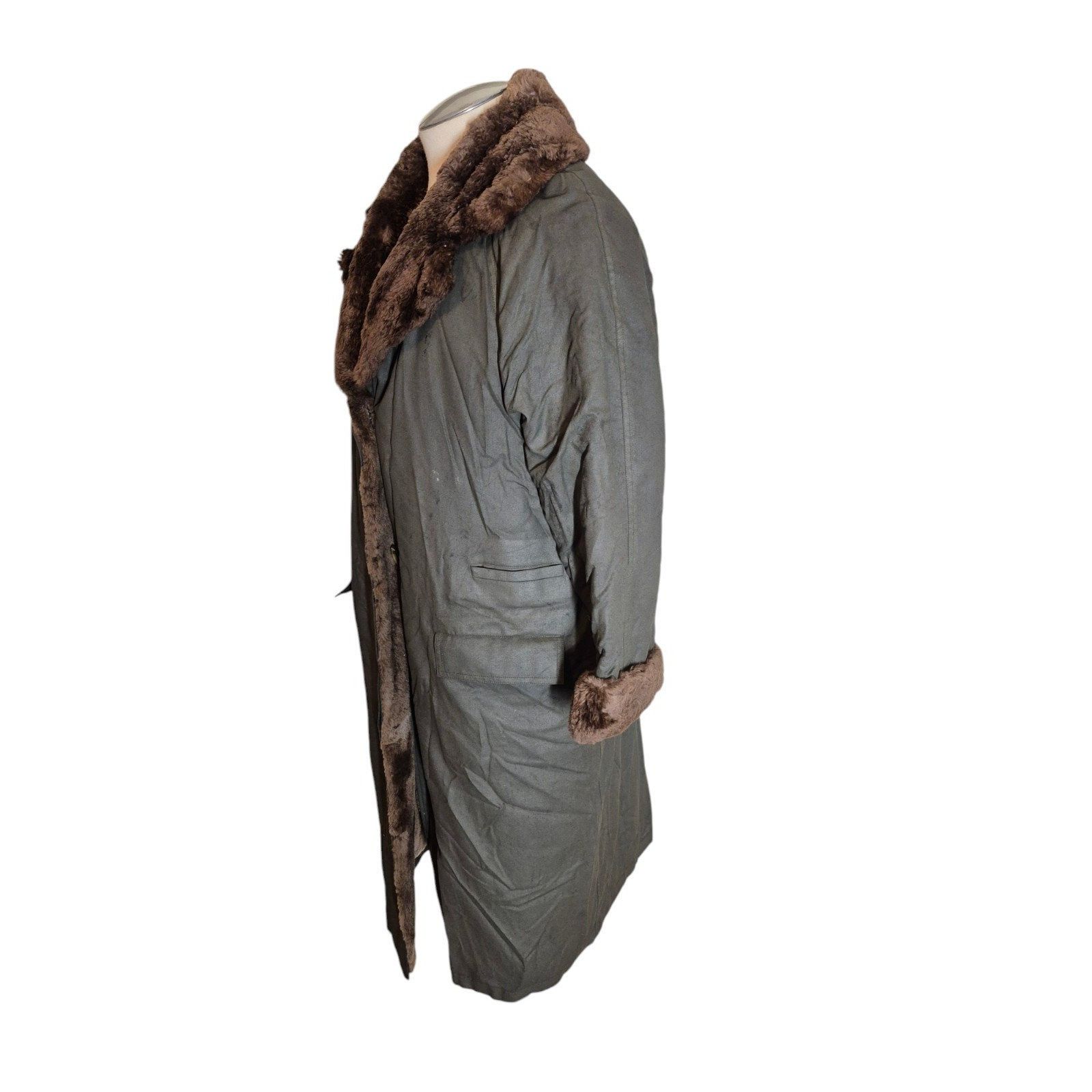 Vintage Alixandre Furs VTG Sheared Beaver Coated Canvas Long Fur Coa Size M / US 6-8 / IT 42-44 - 2 Thumbnail