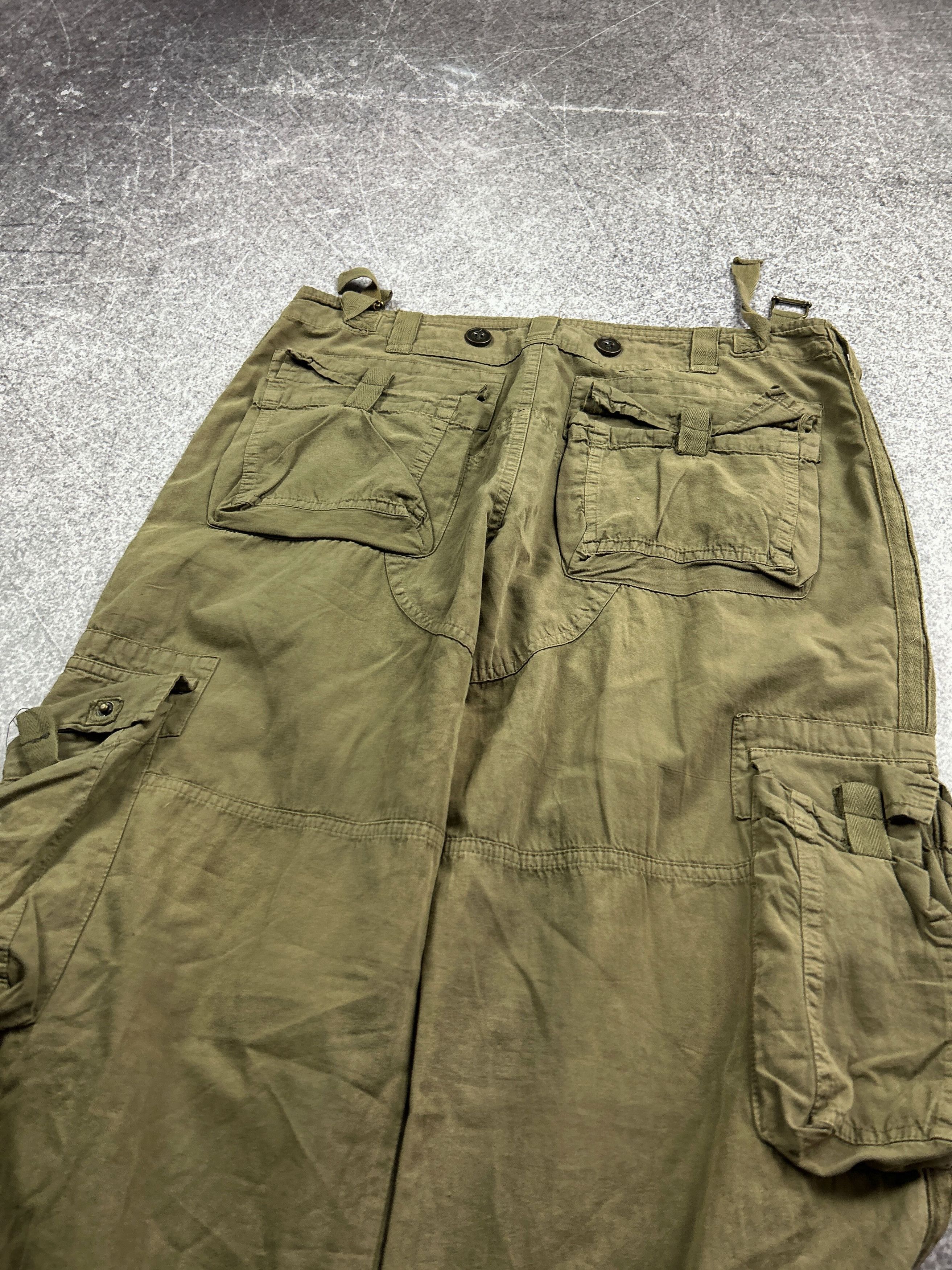Designer Vintage Junya Watanabe Balenciaga Style Cargo Jeans 90s Size US 32 / EU 48 - 5 Thumbnail