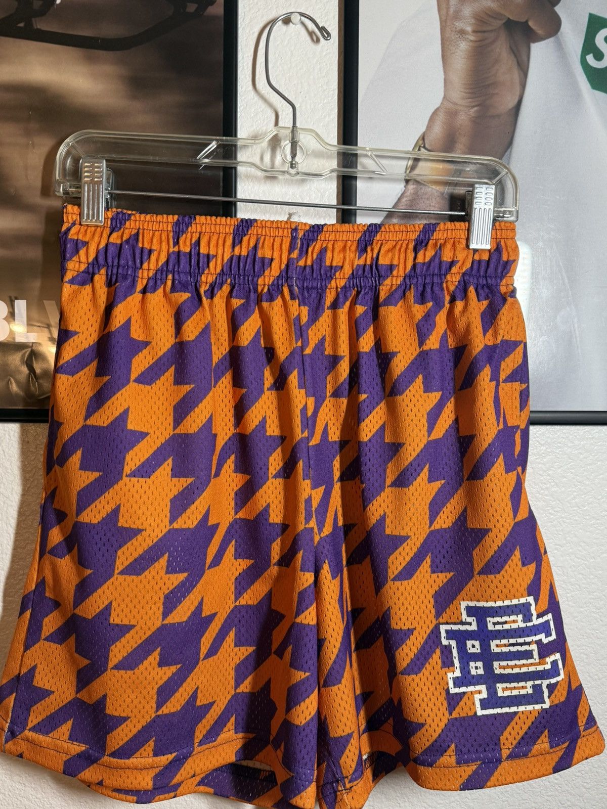 Eric Emanuel Eric Emanuel Basic EE Shorts Orange w/ Purple Size US 35 - 1 Thumbnail
