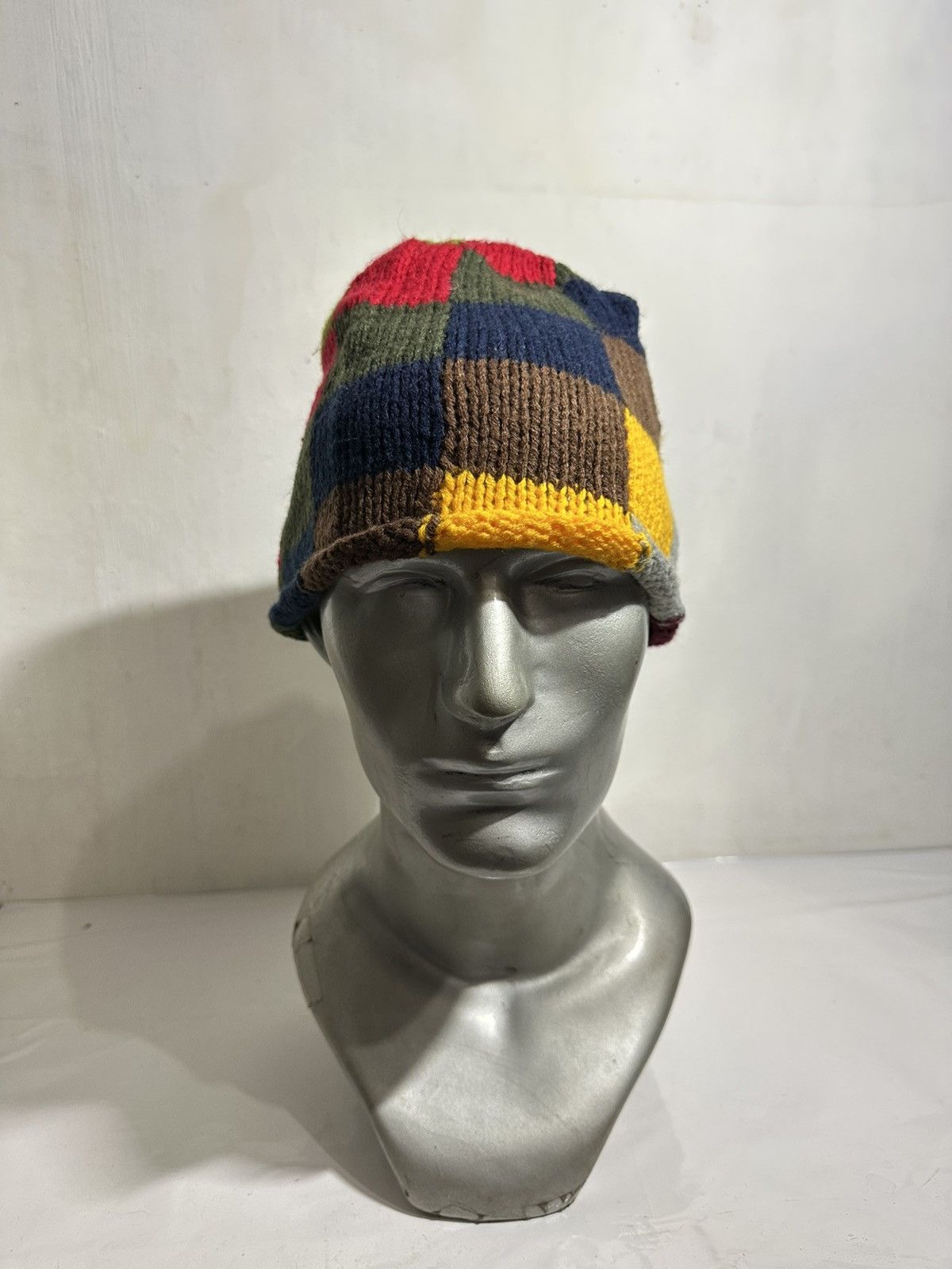 Handmade × Japanese Brand Hand Made Grace Multicolor Knitted beanie Hats Size ONE SIZE - 1 Thumbnail
