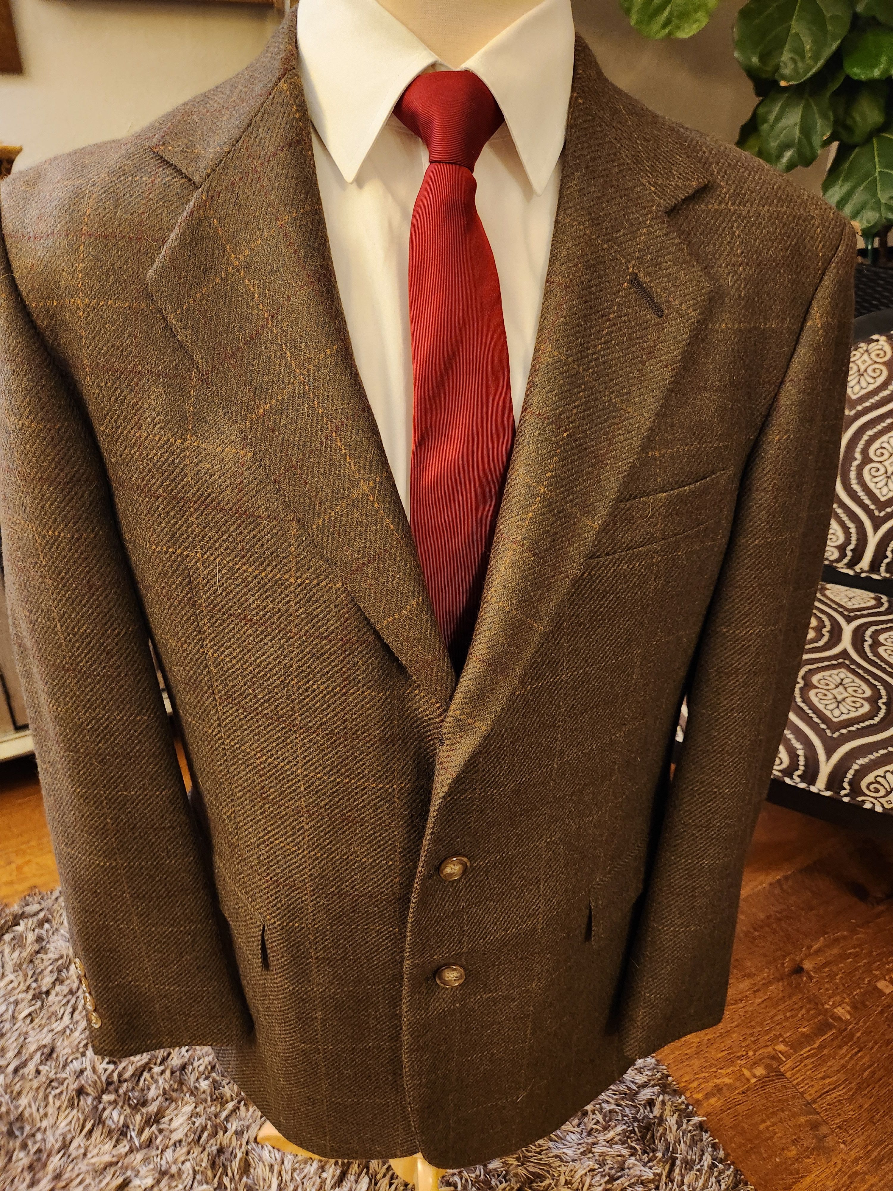 Men's Old School Bespoke Tweed Blazer
