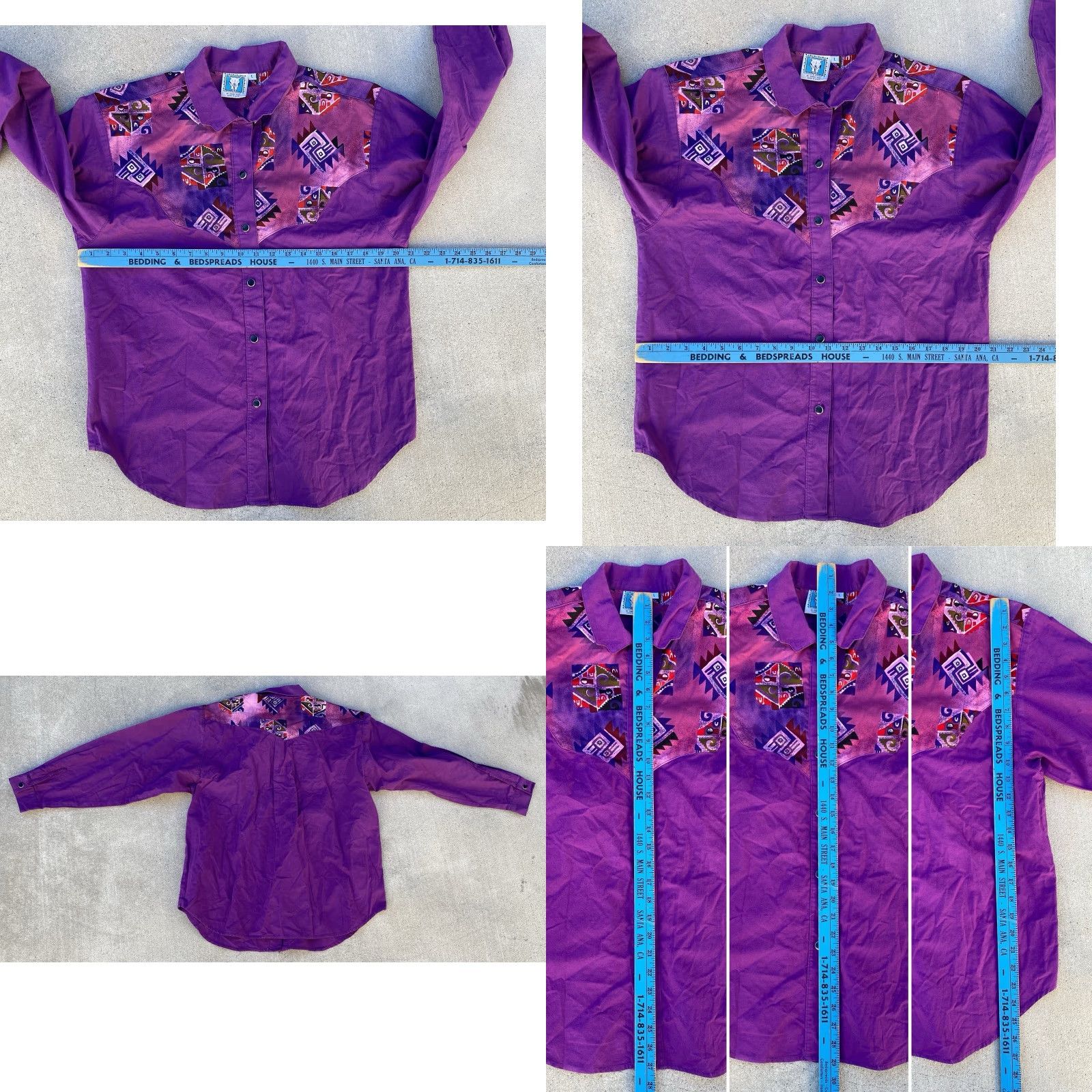 Vintage VINTAGE Desert West Sherry Holt Western Shirt Full Skirt Set Purple Southwestern Shirt Skirt 1980s Rockabilly Mens or Womens? (Gender not provided) Size L / US 10 / IT 46 - 11 Thumbnail