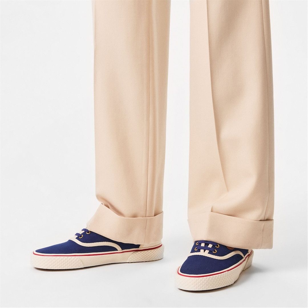 Valentino o1g2r1mq0526 Canvas Trainers in Indigo/Ivory Size US 10 / EU 43 - 2 Thumbnail