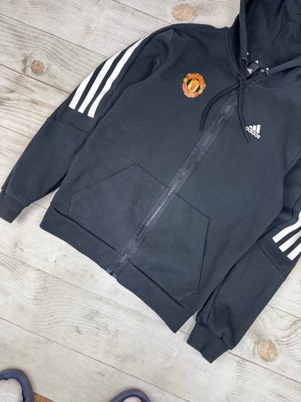Adidas Adidas Manchester United Hoodie Full Zip Soccer Football Size US XS / EU 42 / 0 - 3 Thumbnail