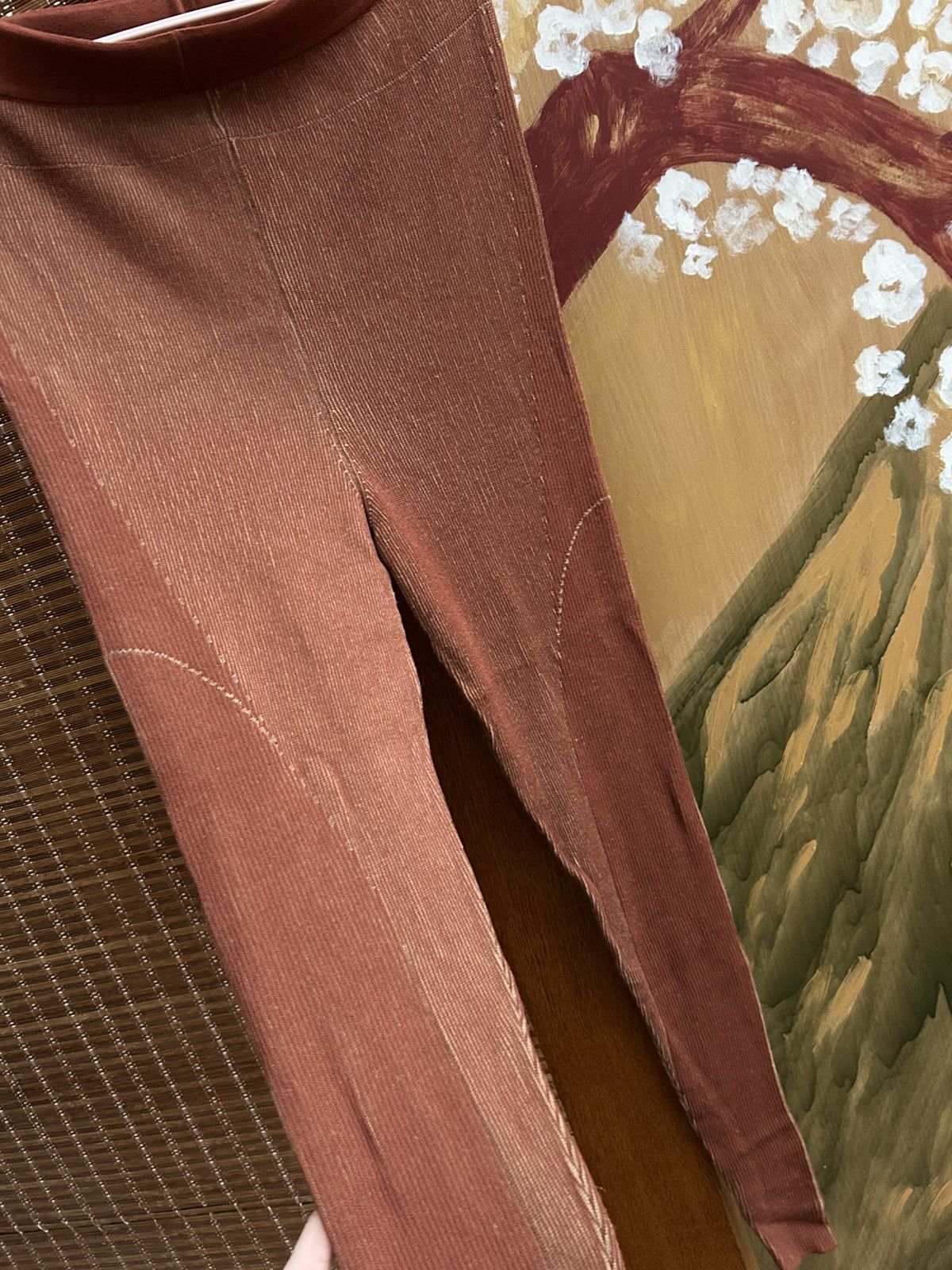 Jacquemus Jacquemus Le Legging Arancia Knit Leggings In Camel Brown Size 30" / US 8 / IT 44 - 8 Thumbnail