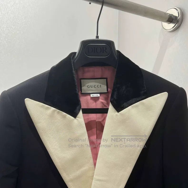 Gucci Gucci Contrast colour stitching double-breasted suit jacke Size XS / US 0-2 / IT 36-38 - 3 Thumbnail