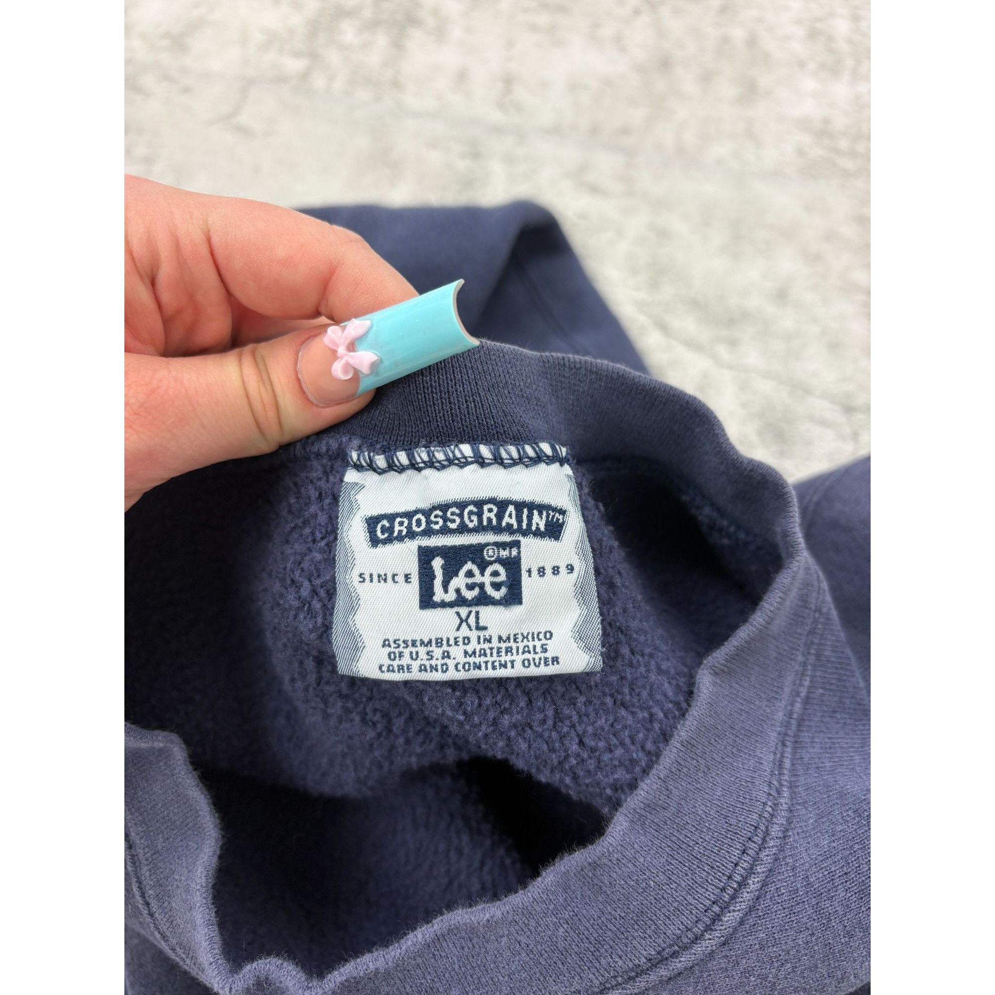 Lee Vintage 90s Lee Reiser Callas Thick Crewneck Size US XL / EU 56 / 4 - 4 Thumbnail