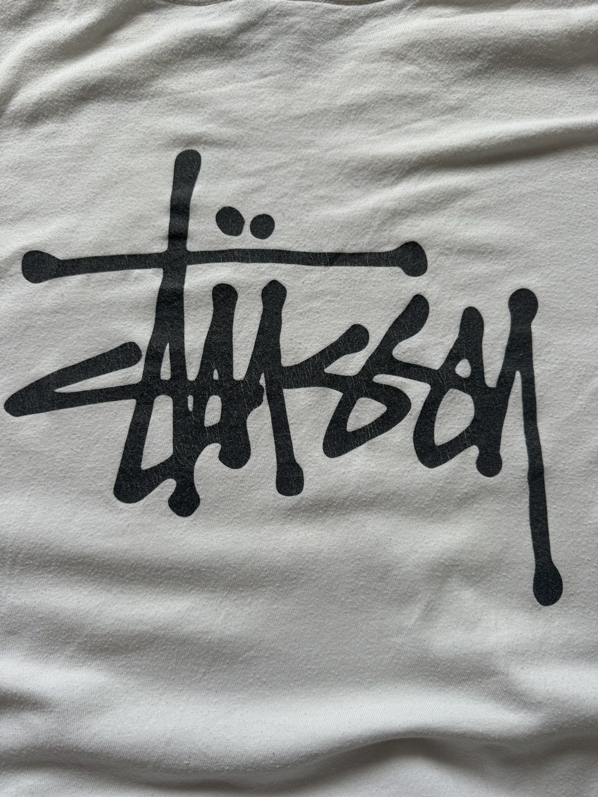 Stussy × Vintage Vintage Stussy Baggy White Long Sleeve size L Size US L / EU 52-54 / 3 - 7 Thumbnail