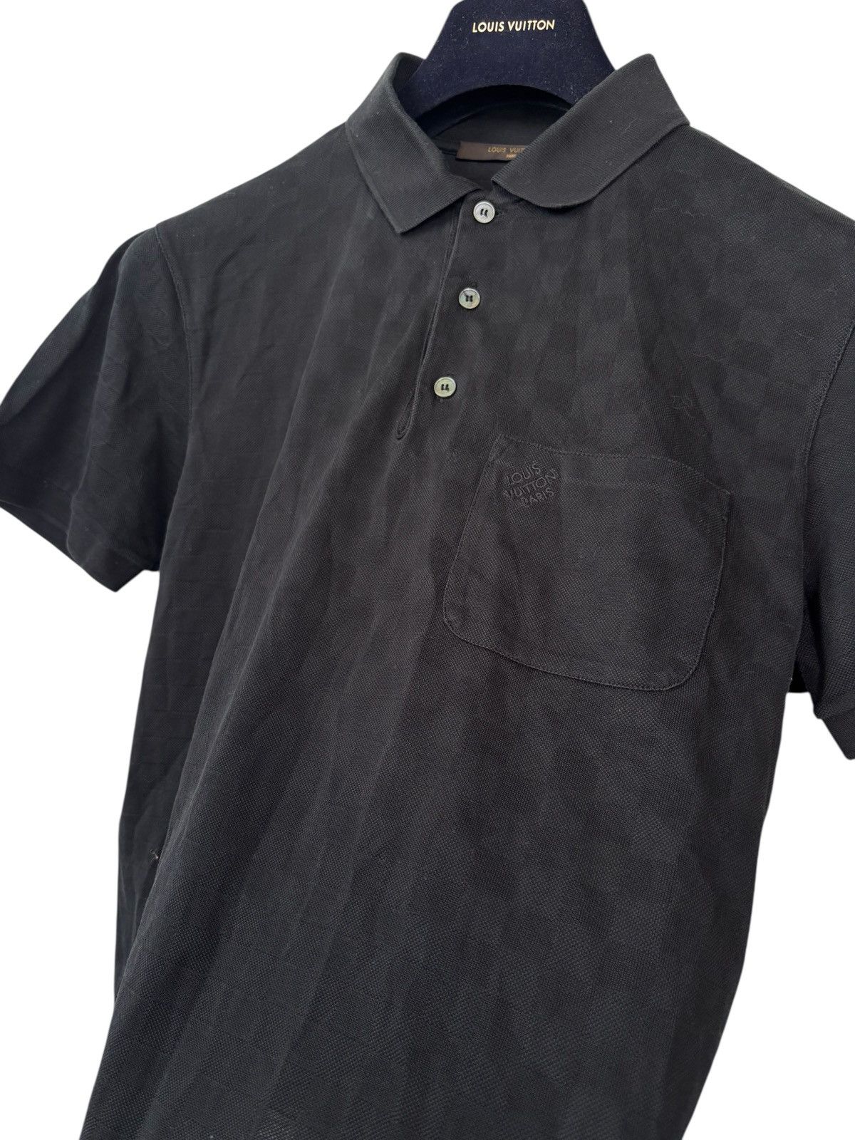 Louis Vuitton Louis Vuitton Damier Polo T-Shirt Size US M / EU 48-50 / 2 - 2 Thumbnail