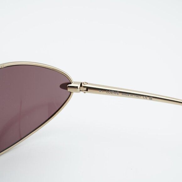 Loewe Loewe LW40164U 32U Sunglasses Gold Oval Frame, Purple Lenses Size ONE SIZE - 8 Thumbnail