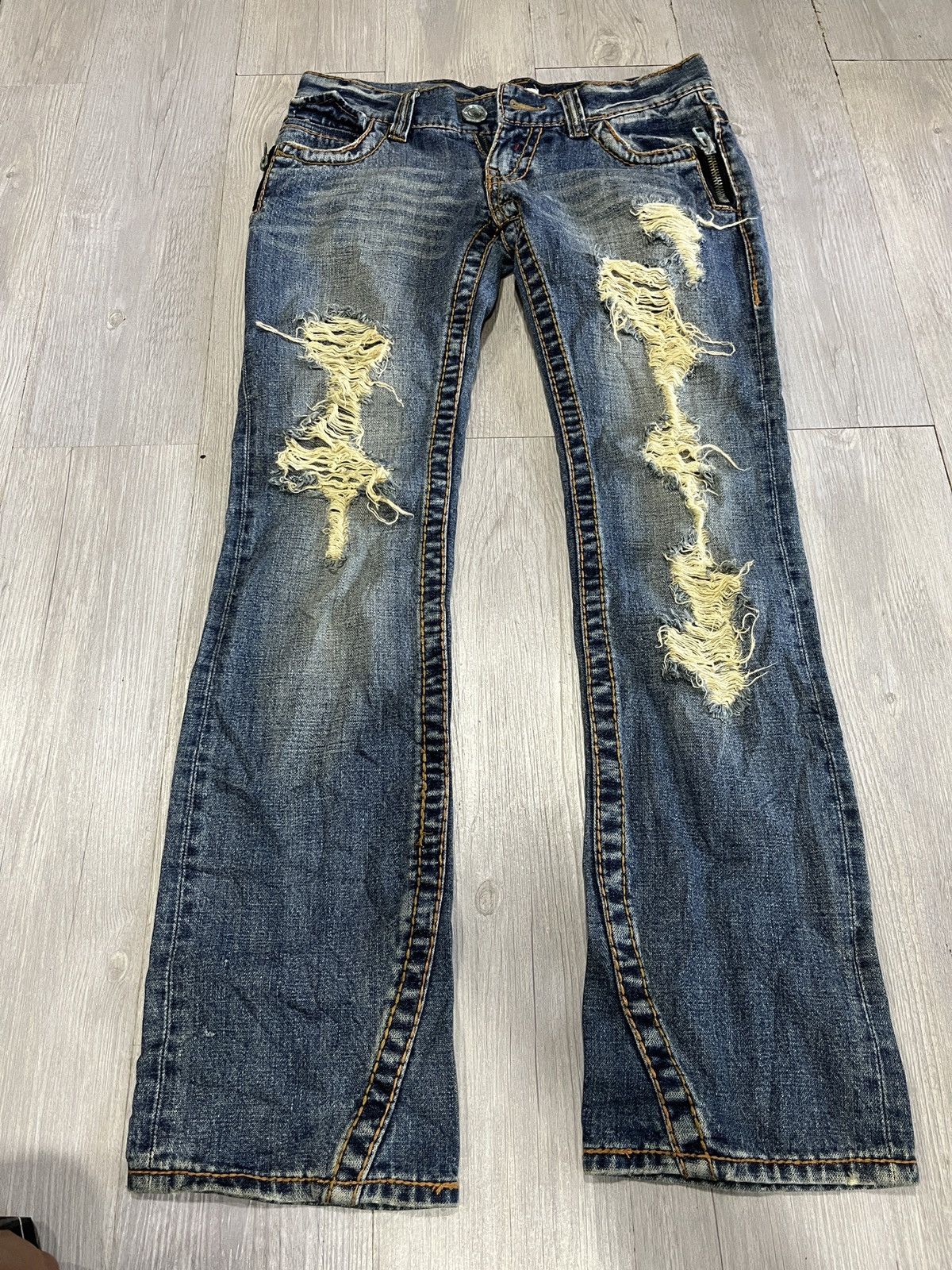 Hysteric Glamour RARE Distressed Denim Chortie vintage Size US 30 / EU 46 - 1 Thumbnail