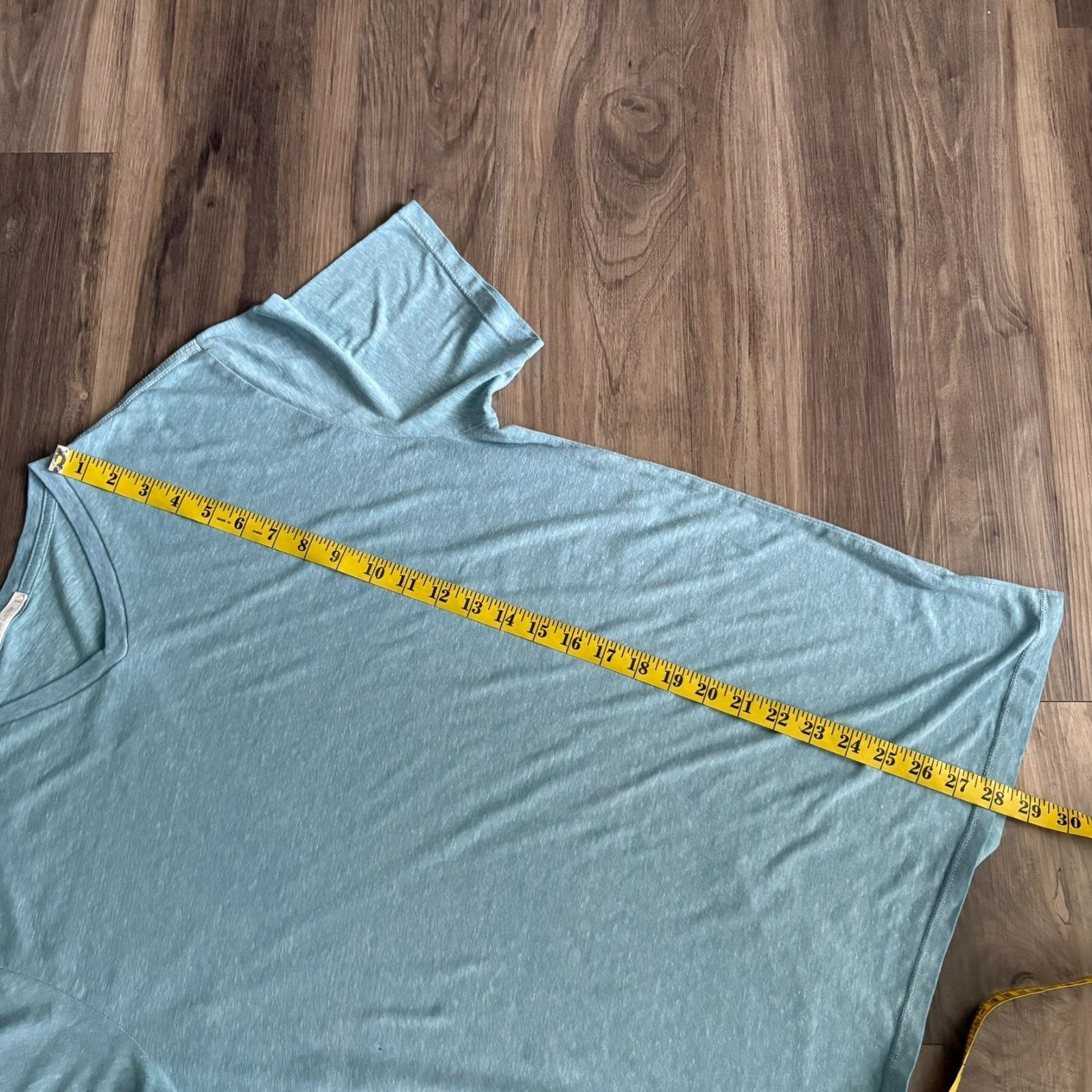Marine Layer Marine Layer V-Neck T-Shirt Men's Size L Light Blue Rayon Size US L / EU 52-54 / 3 - 5 Thumbnail
