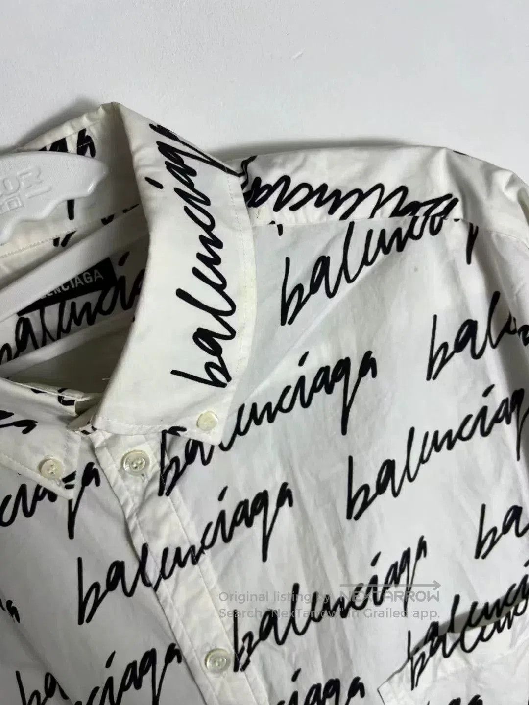 Balenciaga Balenciaga Graffiti Logo Long Sleeve Shirt. Size US M / EU 48-50 / 2 - 3 Thumbnail