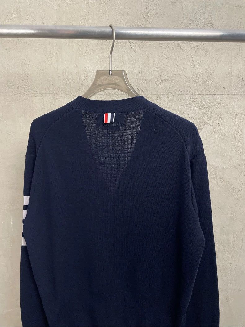 Thom Browne Thom Browne Blue and green knit cardigan Size US S / EU 44-46 / 1 - 4 Thumbnail