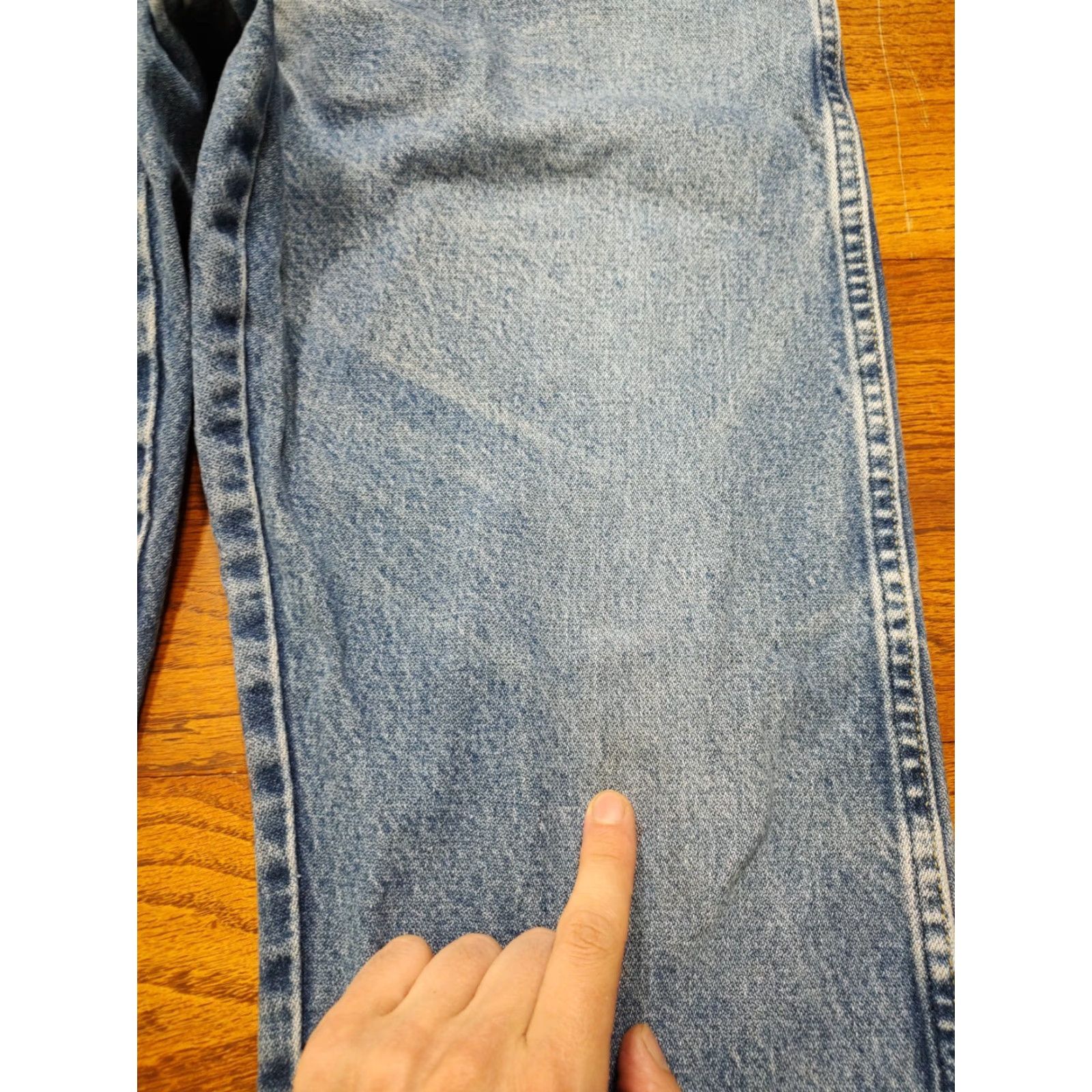 Wrangler VINTAGE Wrangler George Strait Jeans Blue Denim Cowboy 36x30 90s Mens Size US 36 / EU 52 - 6 Thumbnail