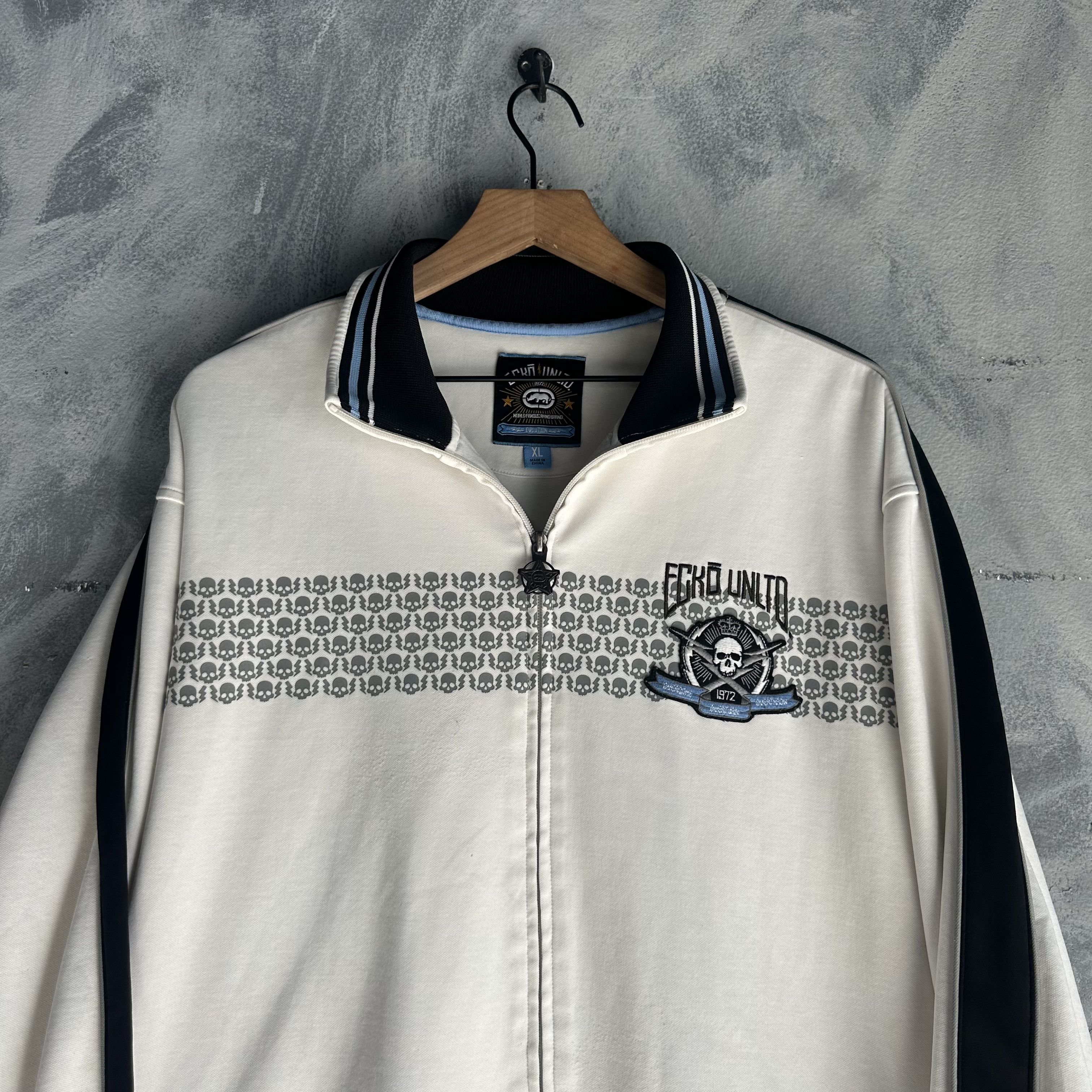 Ecko Unltd. Vintage Ecko Unltd Jacket Mens Full Zip Over Come Track Y2K Size US XL / EU 56 / 4 - 1 Thumbnail